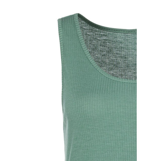 ♕ LASCANA Sleepshirt, in geripptem Material mit Tank Top Trägern  versandkostenfrei auf