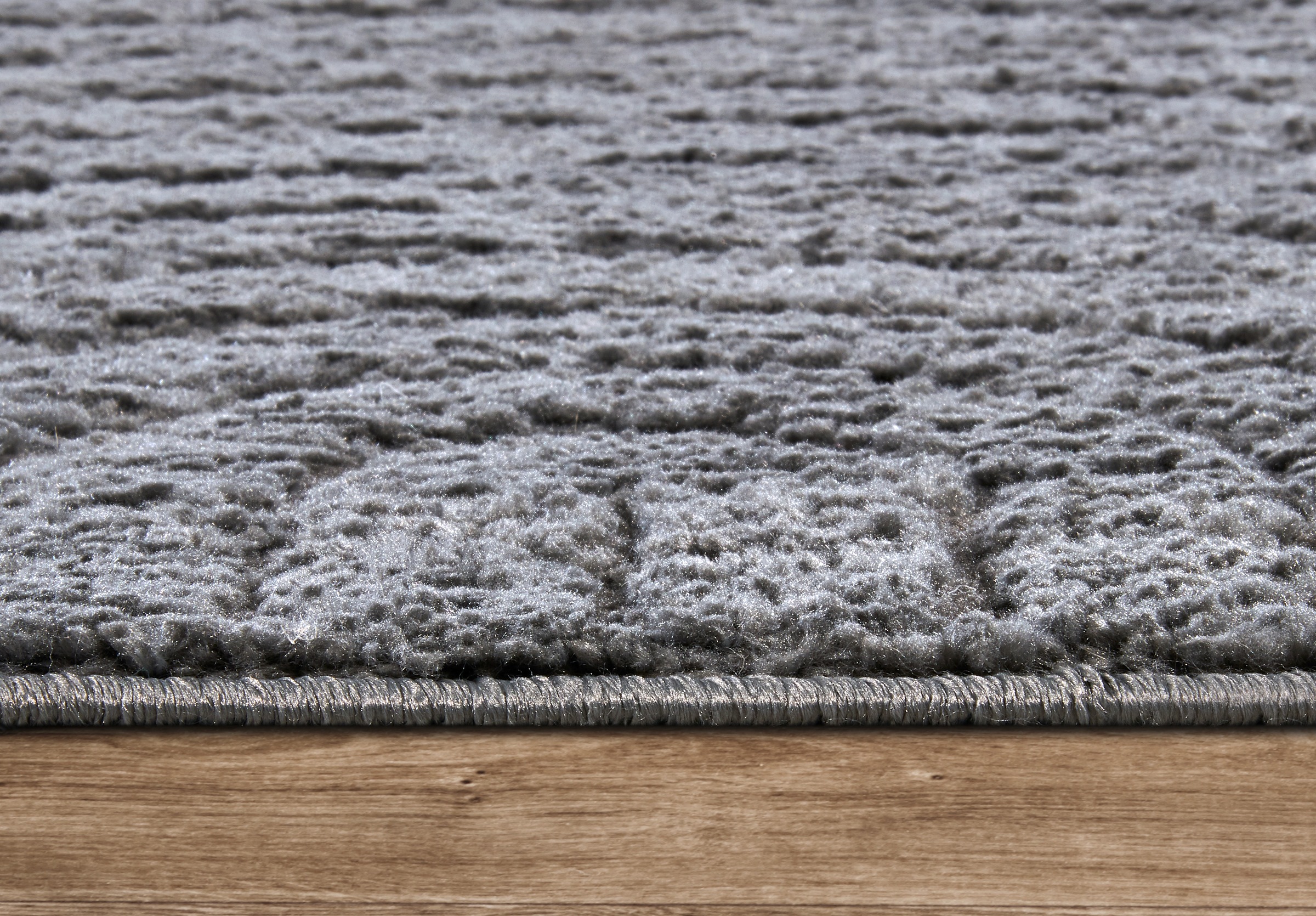 ELLE DECORATION Designteppich »Cosy Panglao, auch als Rundteppich erhältlich«, rechteckig, 14 mm Höhe, uni Kurzflor, Hoch Tief Struktur, modern, Skandi, Boho, Wohnzimmer