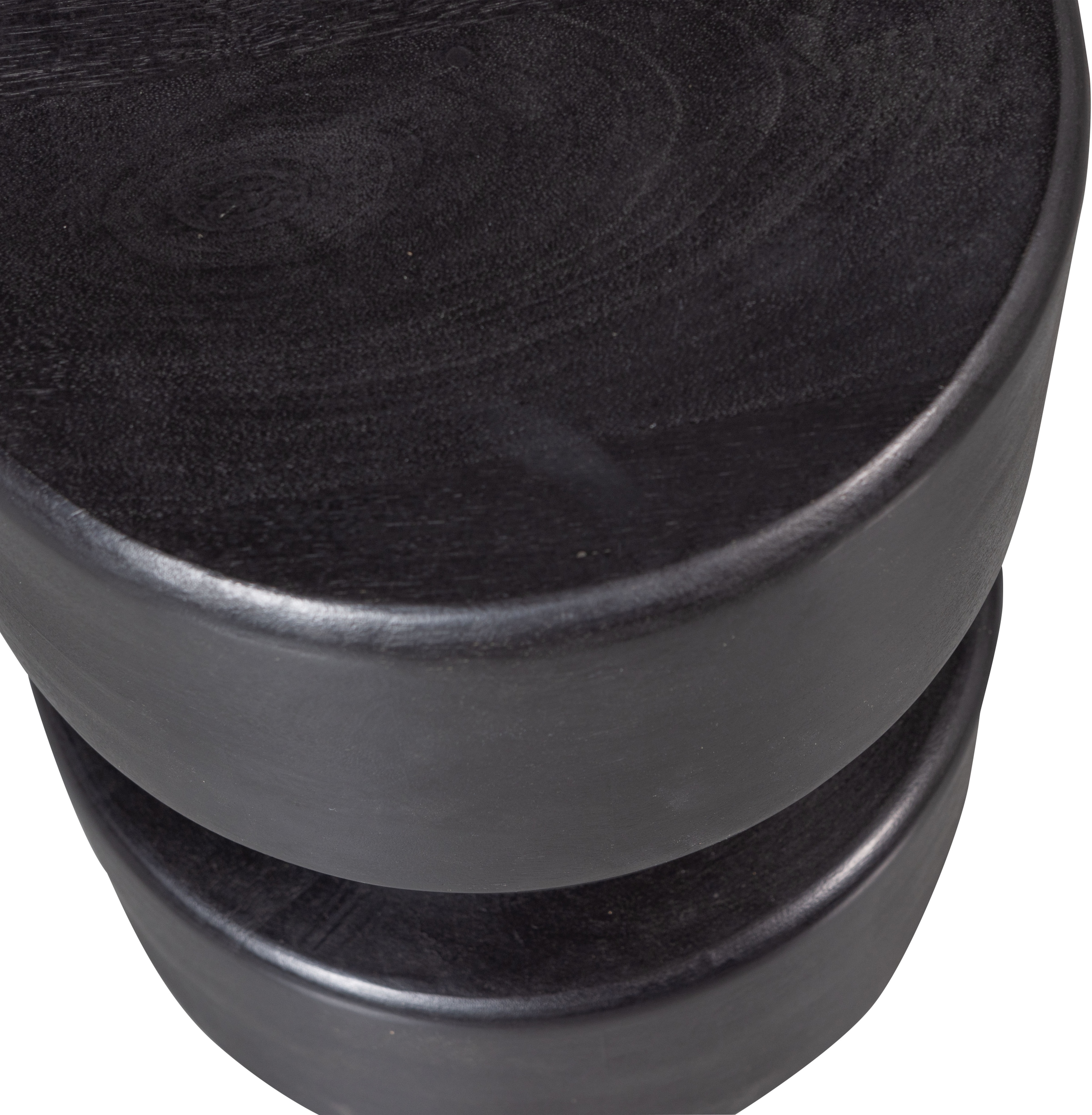 WOOOD Table d'appoint »Tuve aus lackiertem MDF, zylindrische Form Ø30x45 cm« Plaque en fibres de bois pressées laquée protectrice, surface lisse et uniforme