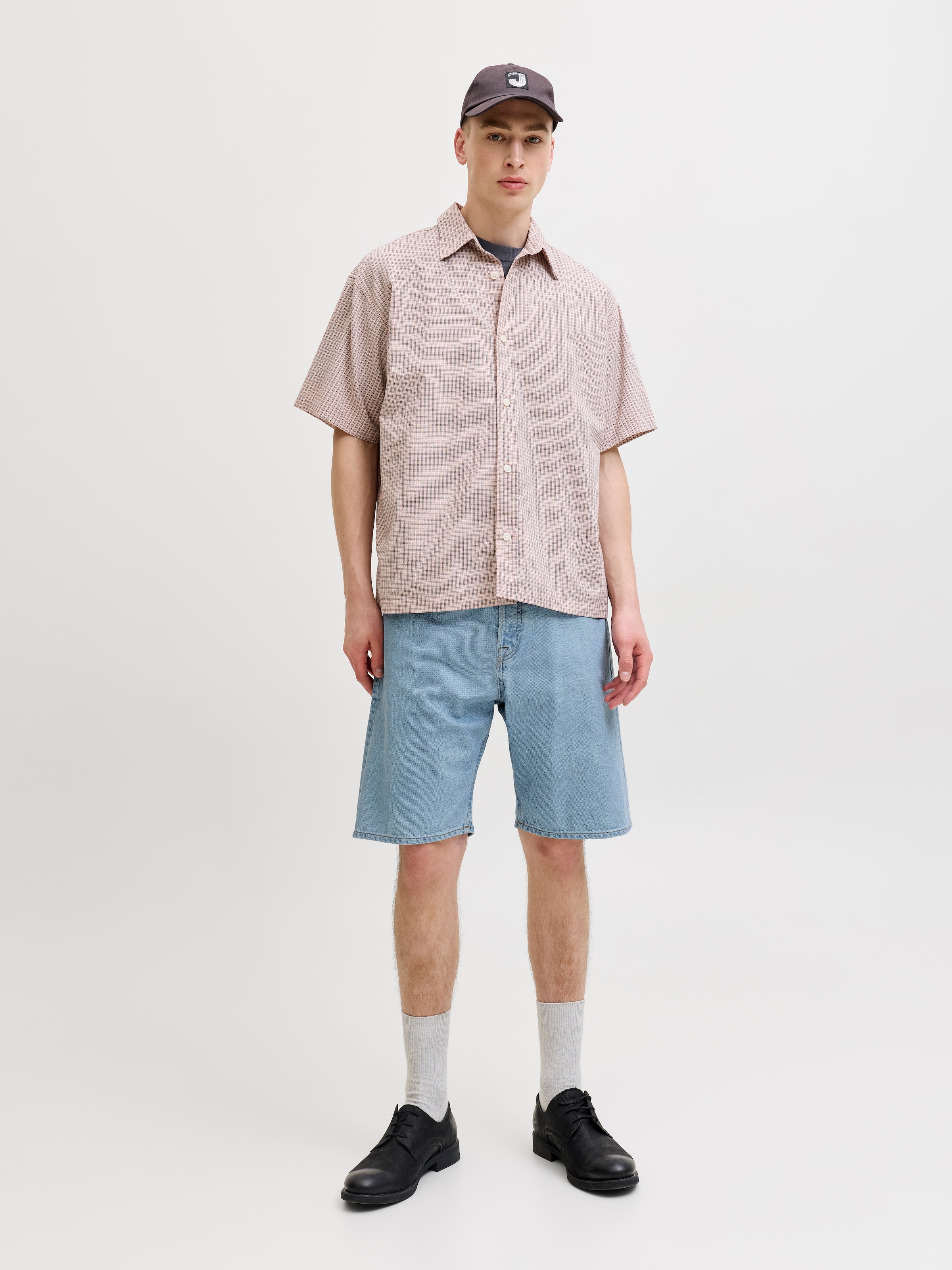 Jack & Jones Short en jean »JJIALEX JJORIGINAL SHORT« coton, taille haute, coupe ample