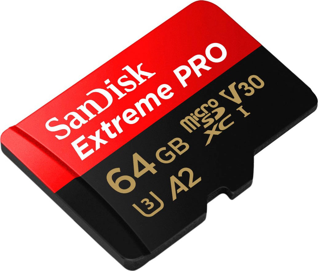 Sandisk Speicherkarte »Extreme PRO microSDXC™-UHS-I-KARTE«, (Video Speed Class 30 (V30)/UHS Speed Class 3 (U3) 200 MB/s Lesegeschwindigkeit)