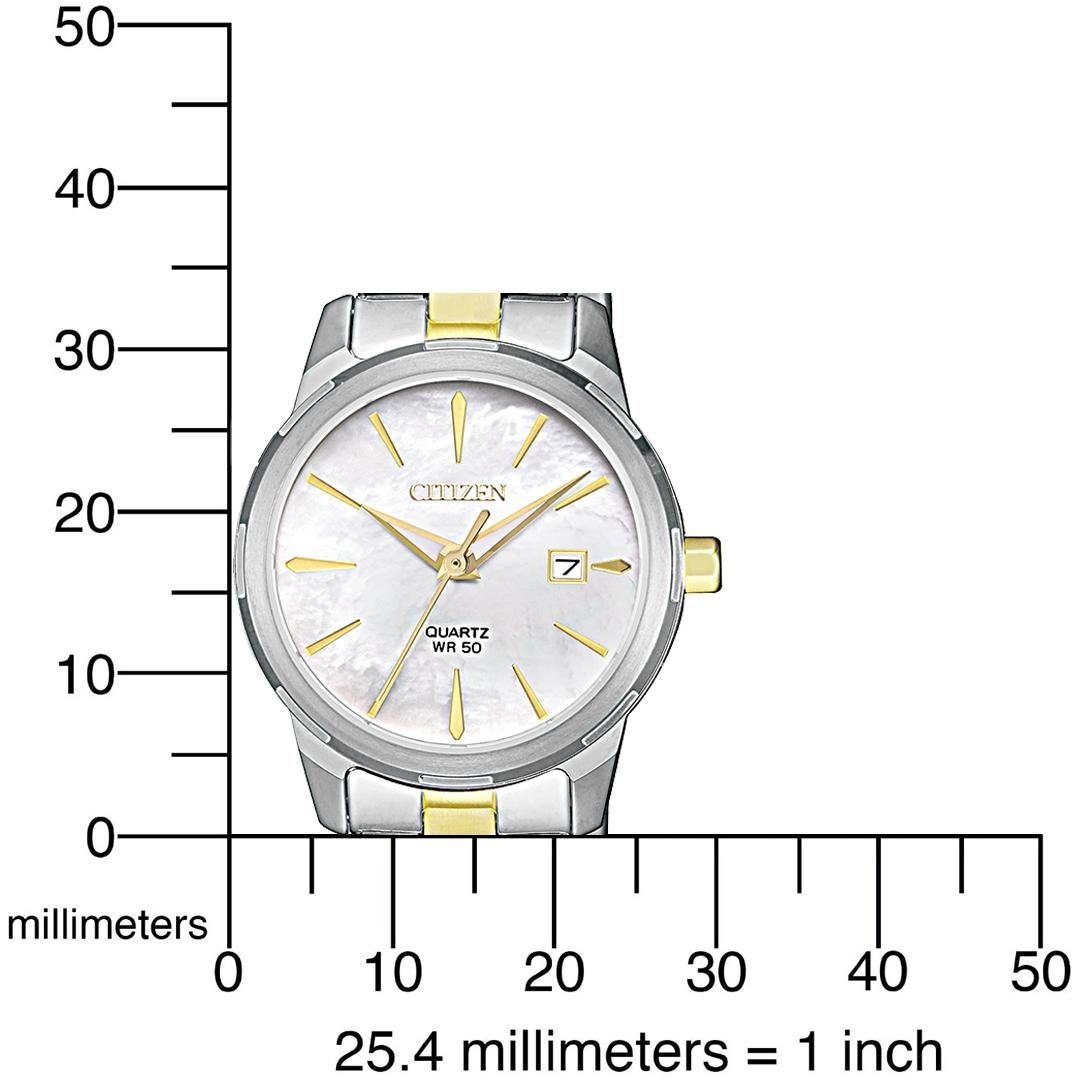 Citizen Quarzuhr »EU6074-51D«, Armbanduhr, Damenuhr, Edelstahlarmband, Datum