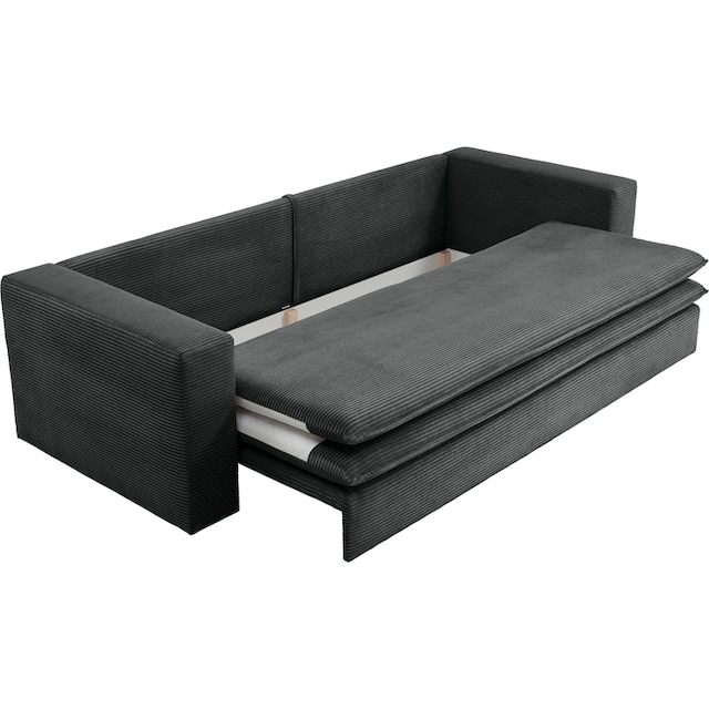 Places of Style Sitzgruppe »PIAGGE«, (2 tlg.), 3-Sitzer-Sofa mit  Bettfunktion und Loveseat-Hocker im Set kaufen
