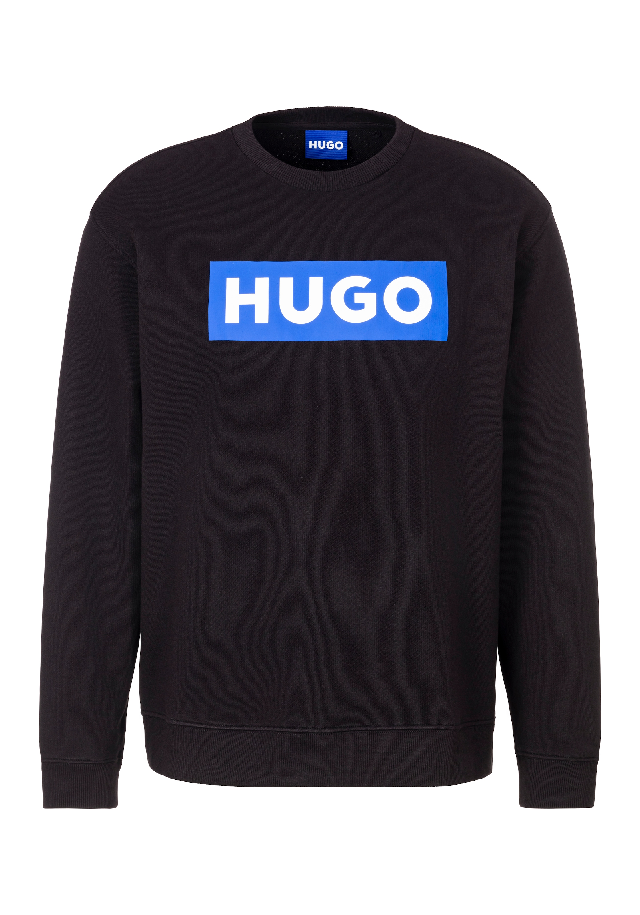 Image of HUGO Sweatshirt "Classic Crew", mit Frontprint, Relaxed Fit