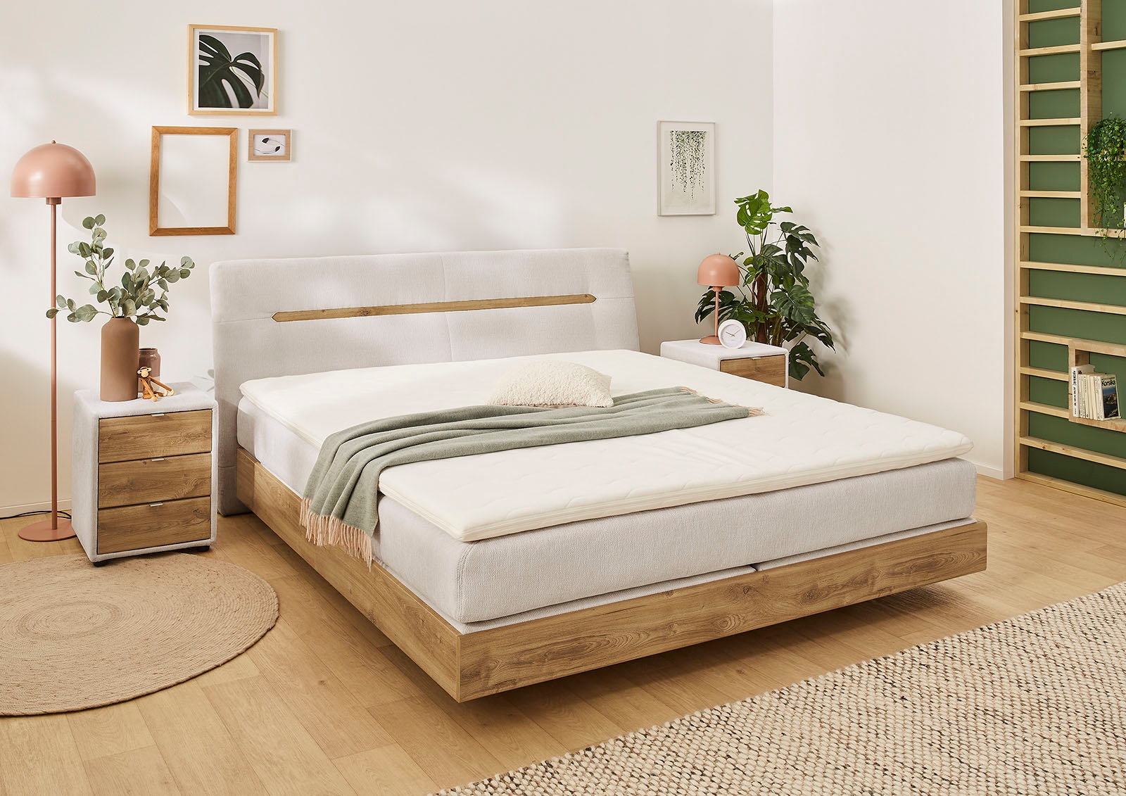 Image of Jockenhöfer Gruppe Boxspringbett "HETTY inkl. 7-Zonen-TTFK-Matratze H3/H4" schwebende Optik, 7-Zonen-Matratze, Topper, mehrere Härtegrade wählbar