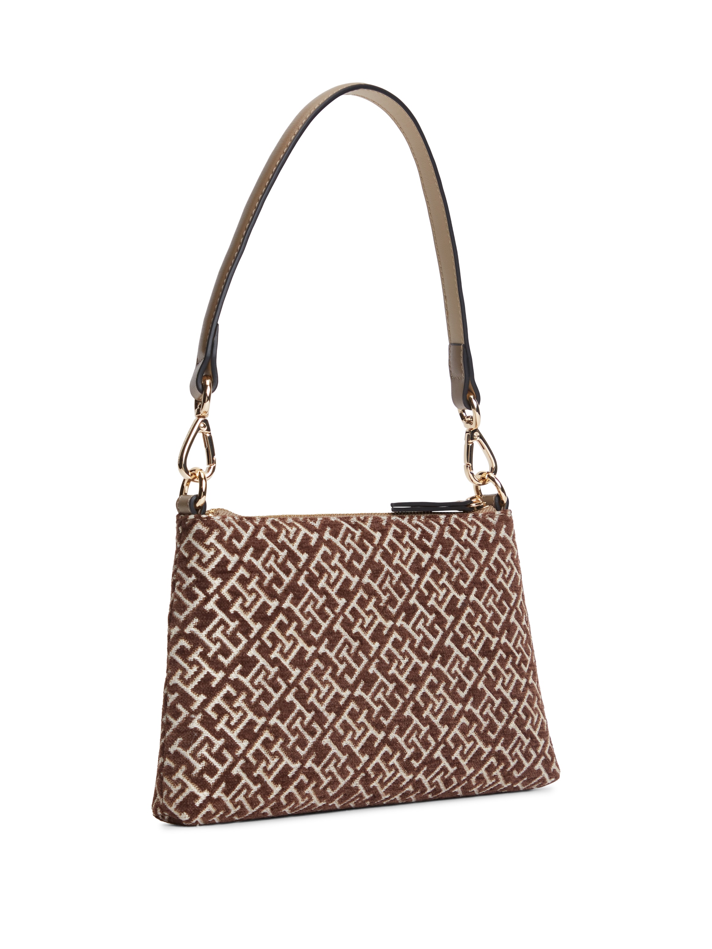 Tommy Hilfiger Sac à bandoulière »TH JACQUARD MINI SHOULDER BAG« Damen Handtasche, Clutch mit edler TH-Logostickerei