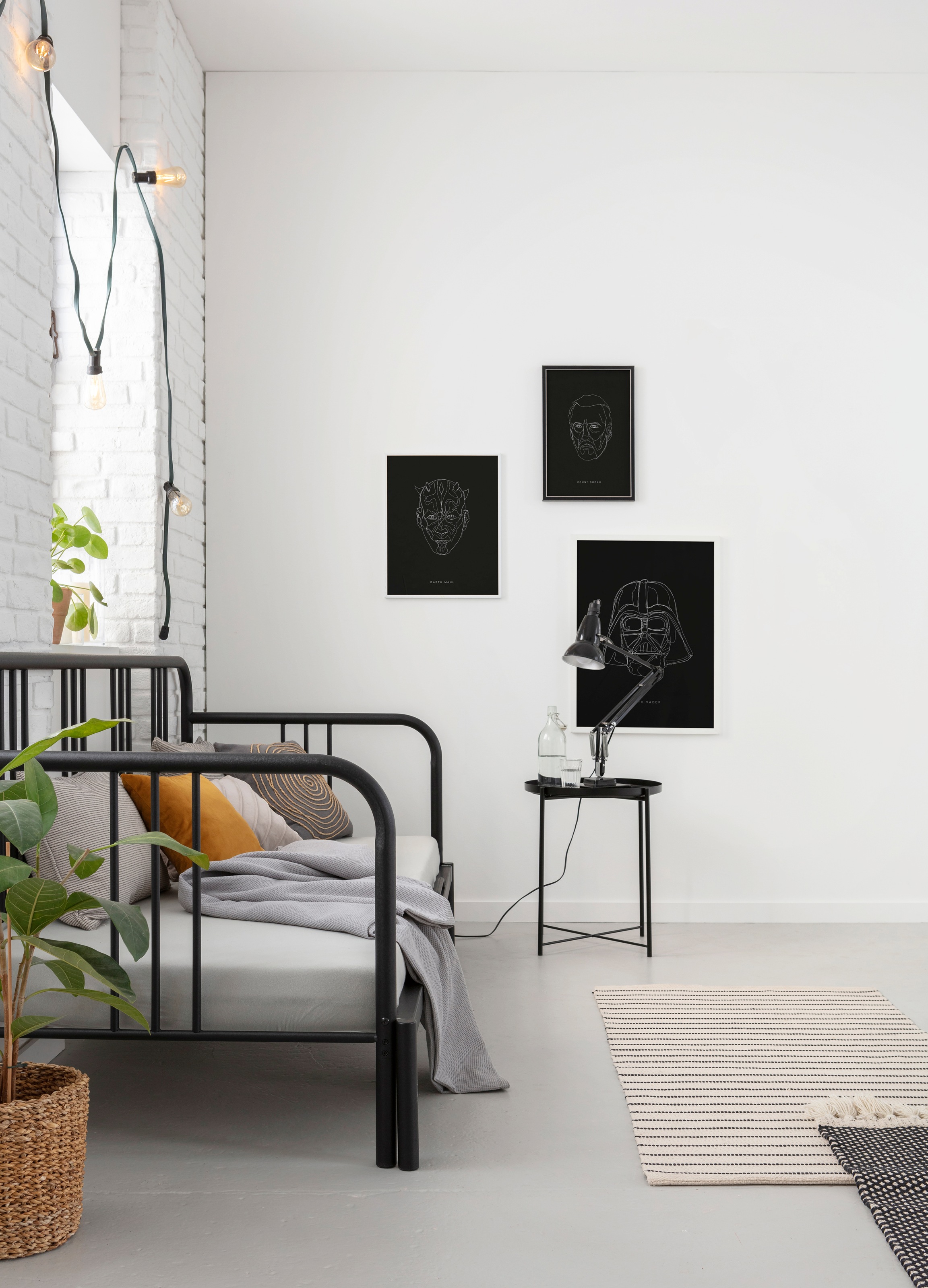 Komar Image »Star Wars Lines Dark Side Vader« Star Wars 1 cuis tlg. tableau mural décoratif pour chambre d'enfant - sans cadre