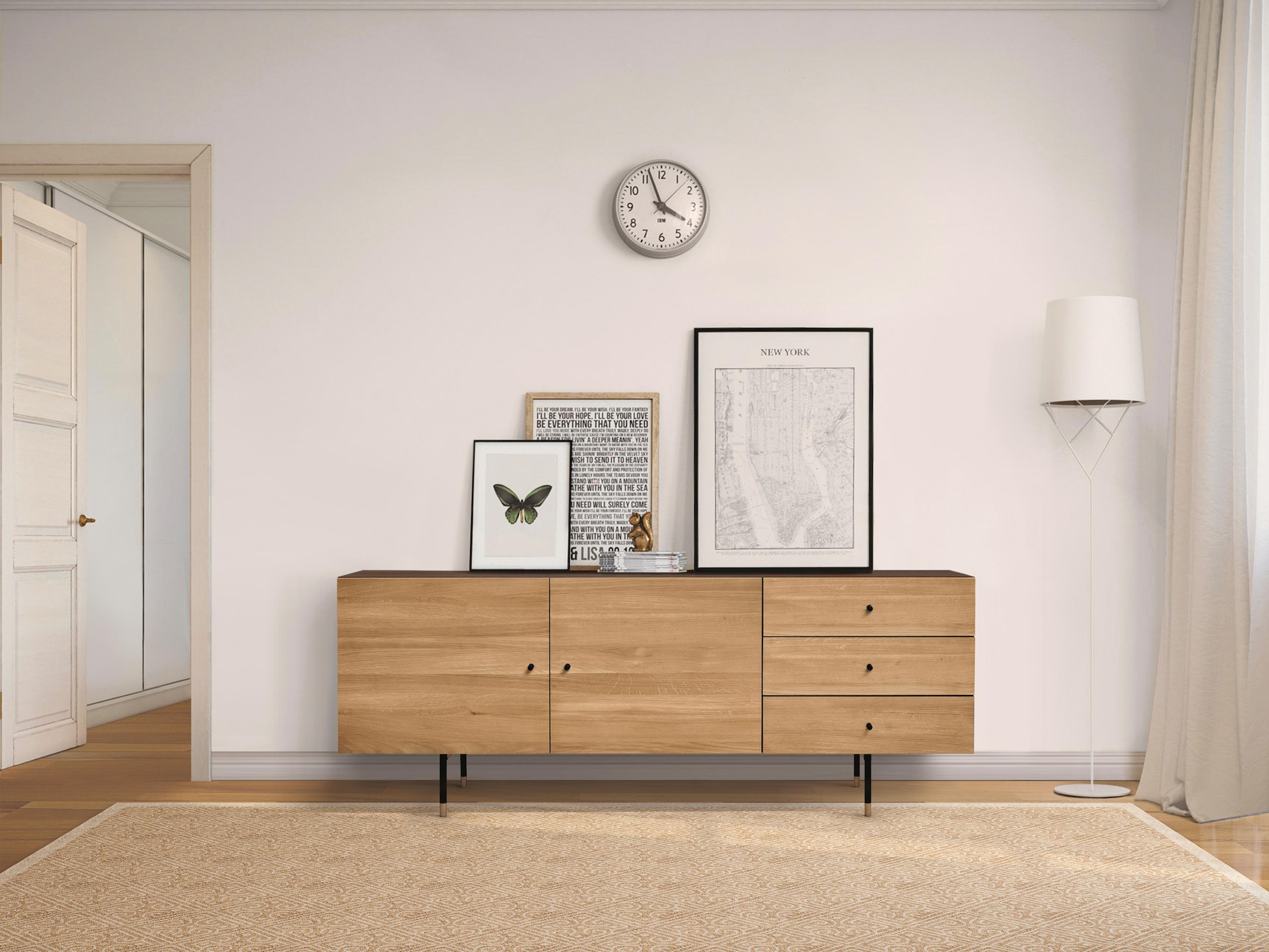 Woodman Sideboard »Jugend Kommode« mit Soft-Close-Funktion, Breite 180 cm, FSC®
