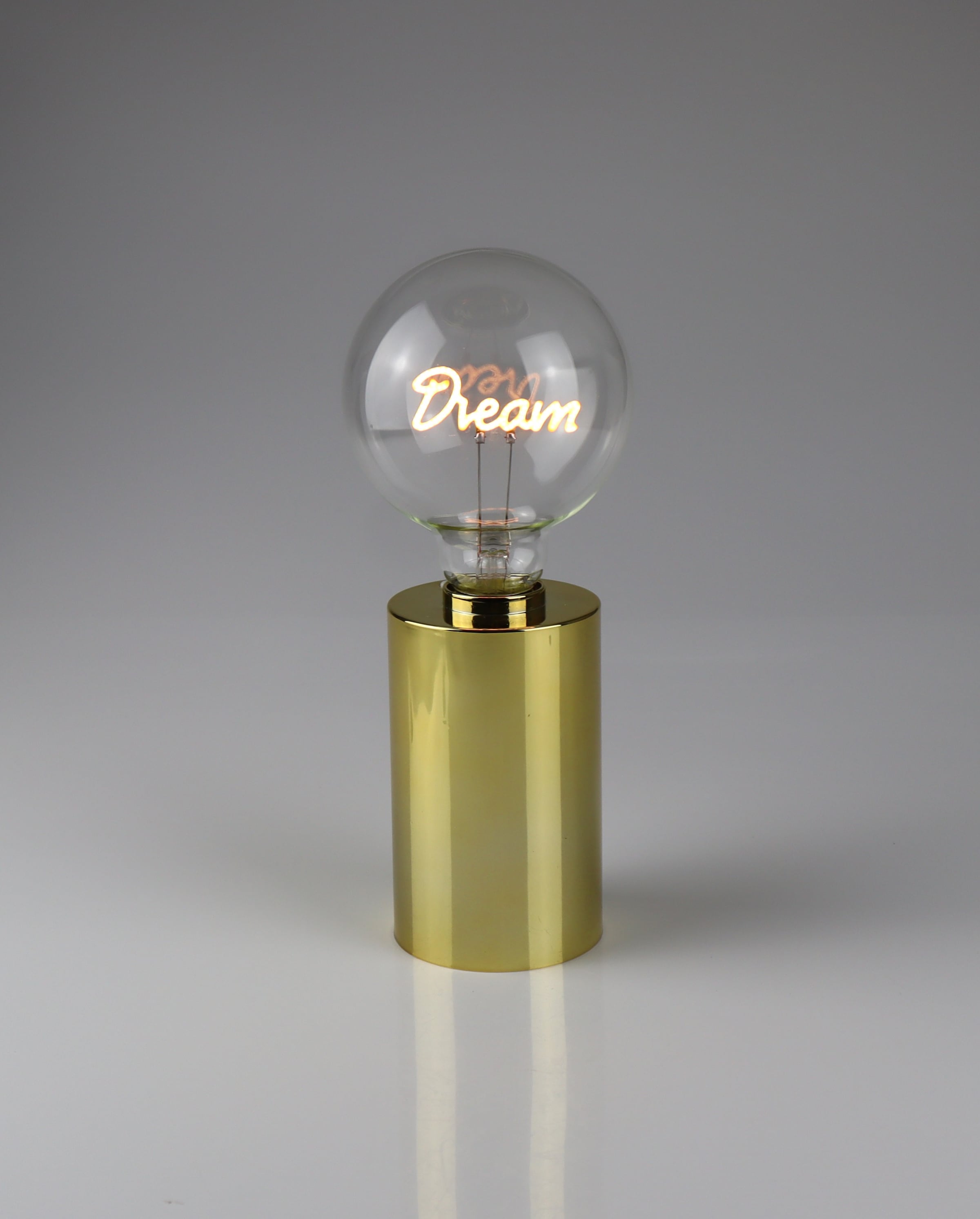 Image of AM Design LED Dekoobjekt "Glühbirne mit Dream Schriftzug" 9,5x22,5 cm