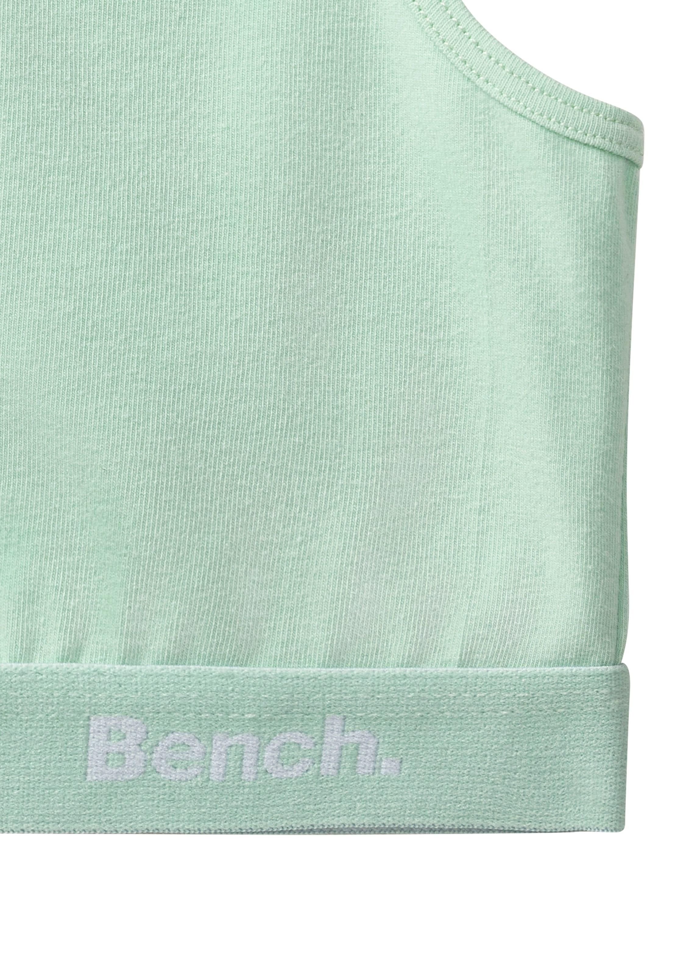 Bench. Bustier Packung, 3 im sportlichen Look mit Ringerrücken