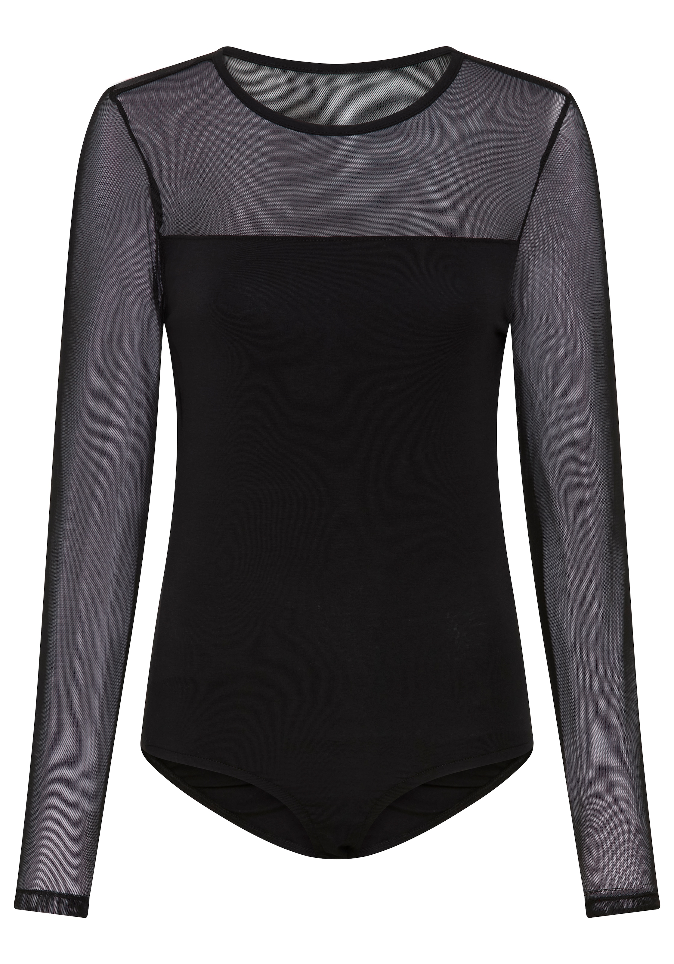 Laura Scott Body en mélange de coton élastique, avec encolure ronde