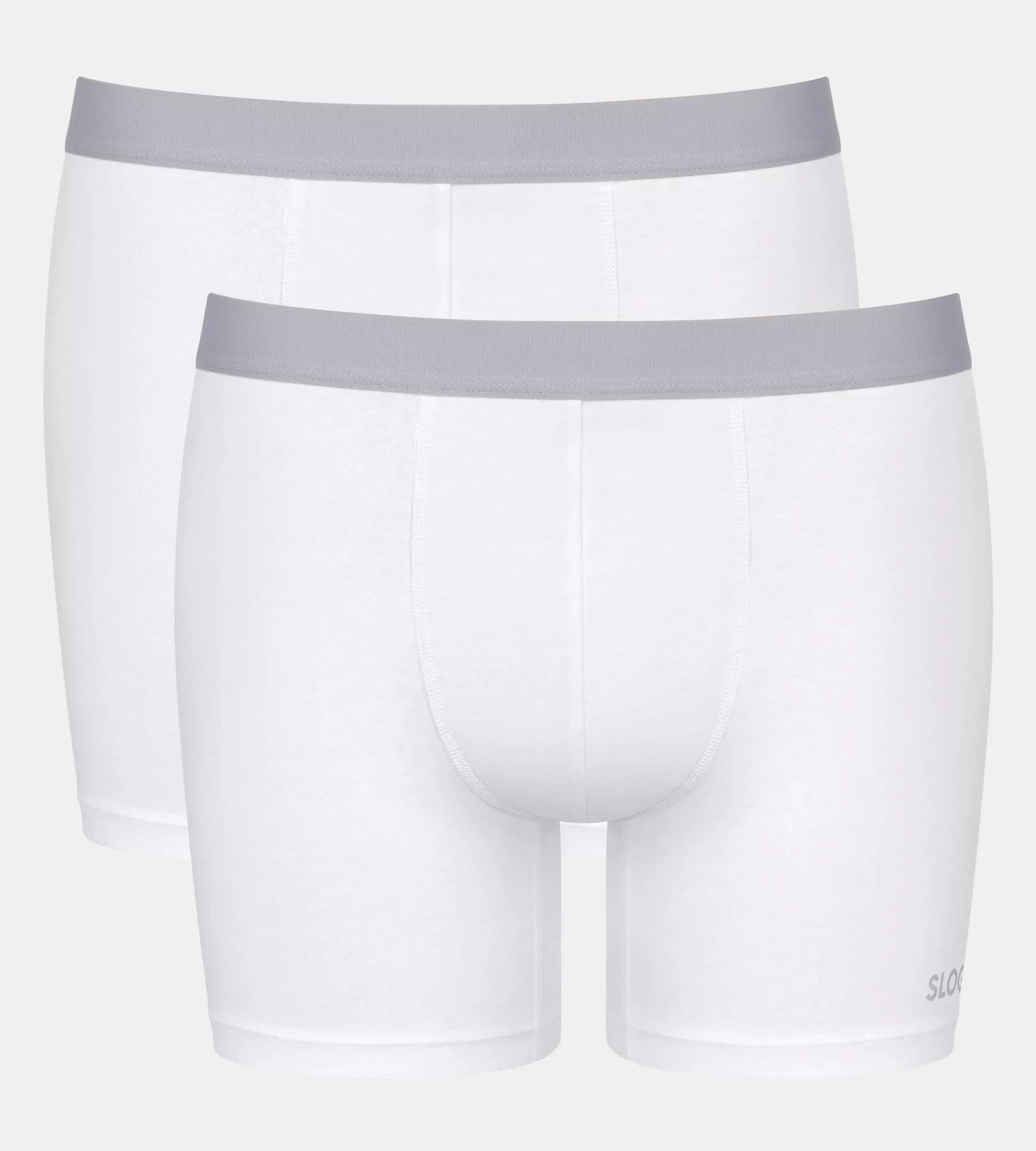 Image of sloggi Boxer "Men GO ABC 2.0" 2er Pack, längeres Bein, Baumwollmix, weich, elastischer Bund