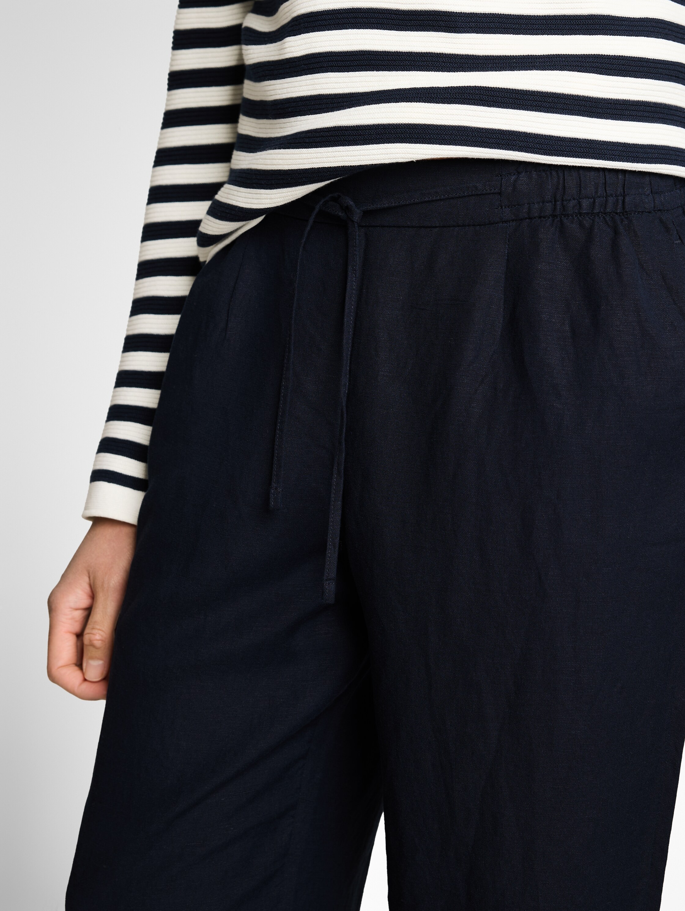 TOM TAILOR Leinenhose »TOM TAILOR Lea - Wide«  mit Tunnelzug