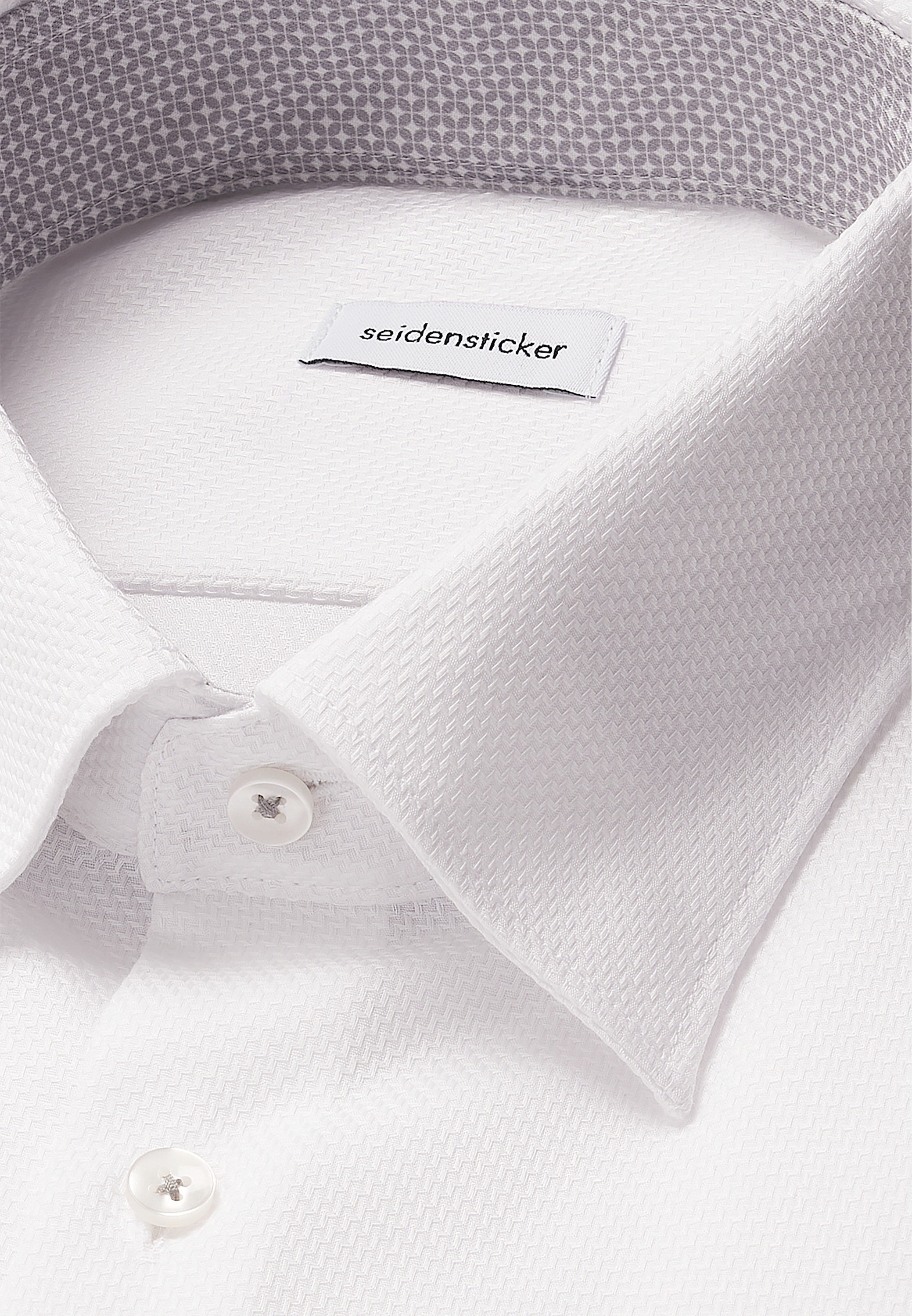seidensticker Businesshemd »Schwarze Rose« Slim 1/1 Covered-Button-Down-Kragen Struktur