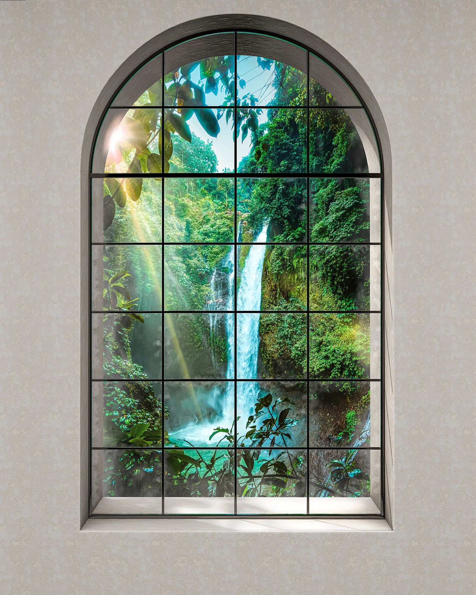 Image of Komar Vliestapete "Digitaldruck Vlies - Rainforest - Grösse 200 x 250 cm" bedruckt glatt Wohnzimmer, Schlafzimmer