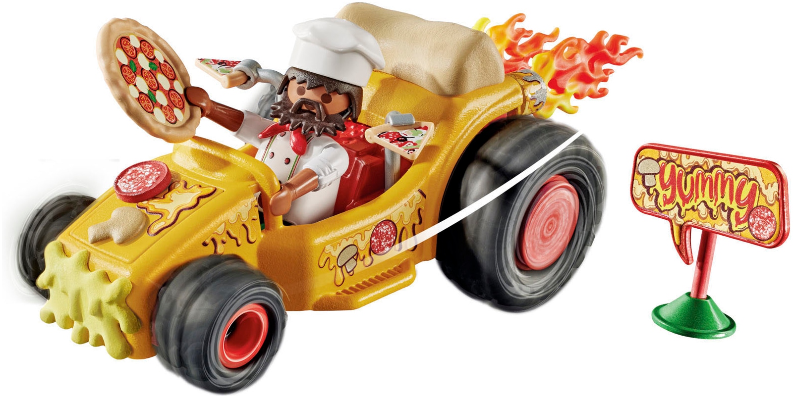 Playmobil® Konstruktions-Spielset »Rasende Pizza (71634), Funstars« Made in Europe