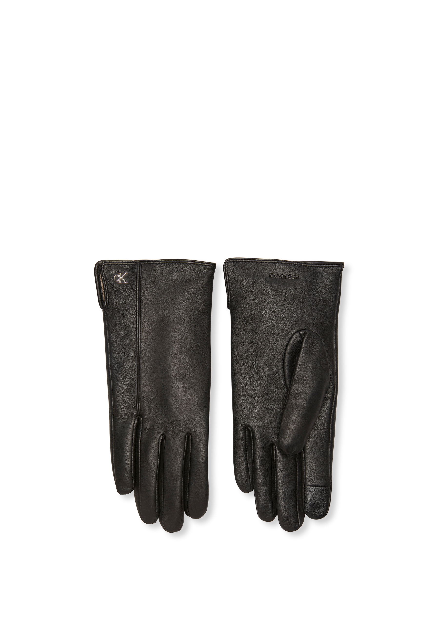 Calvin Klein Lederhandschuhe »METAL CK LEATHER GLOVES«, aus Schaf-Nappaleder