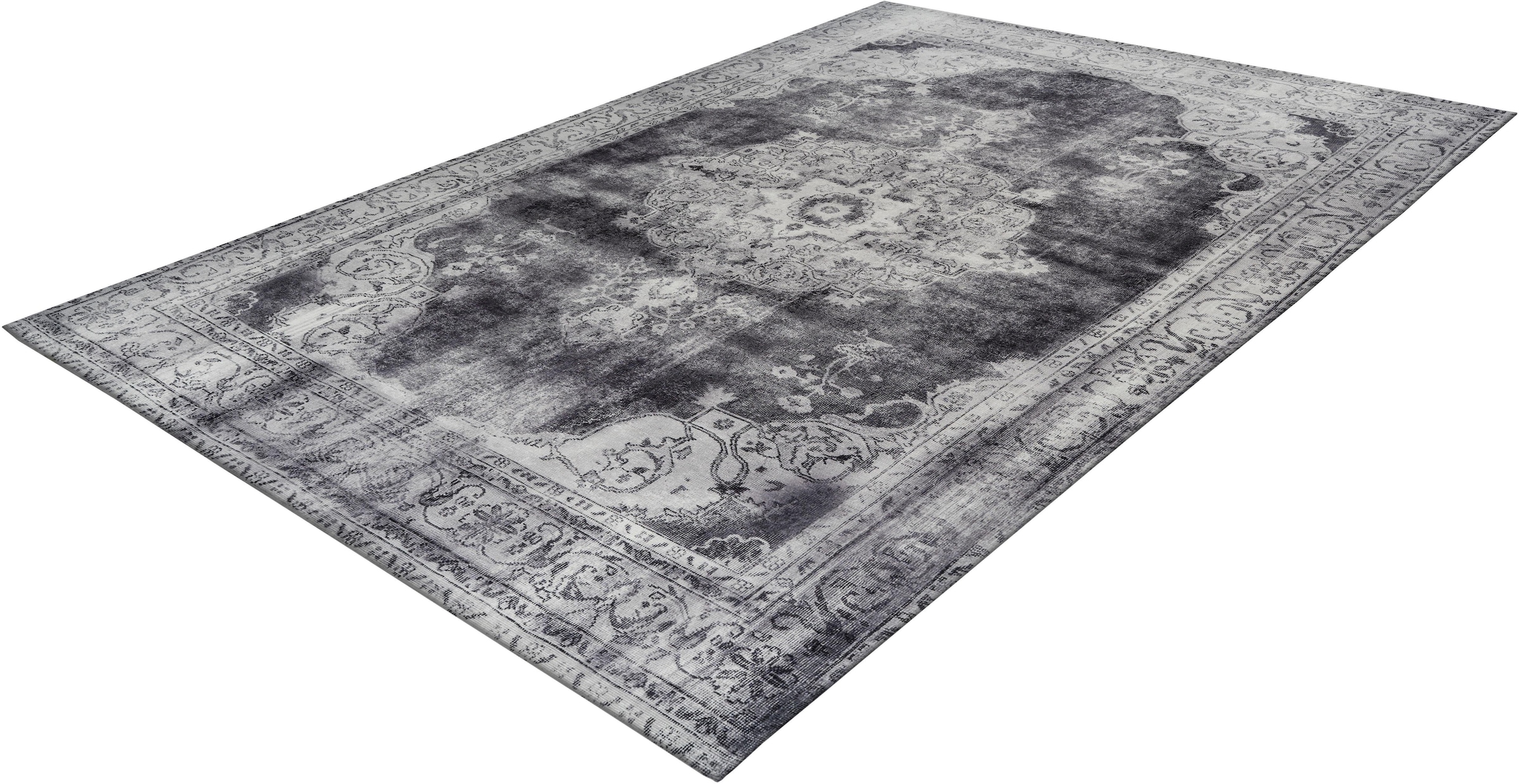 my home Teppich »Rayan« rechteckig 9 mm Höhe Orient-Design, Vintage, Kurzflor, Teppich mit Bordüre