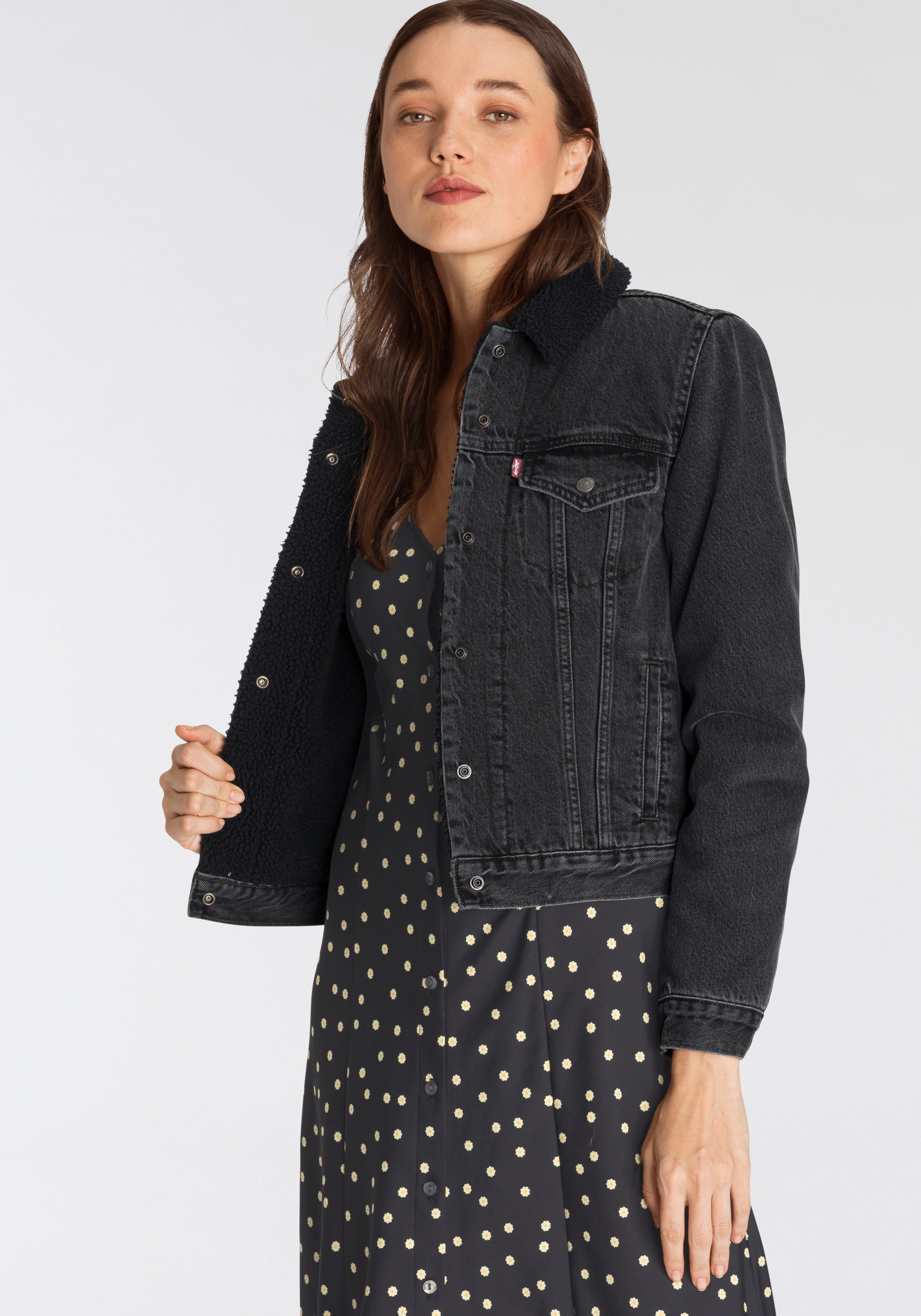 Image of Levi's® Jeansjacke »ORIGINAL SHERPA TRUCKER«, Mit Levi's® Marken Flag an der Brusttasche bei Ackermann Versand Schweiz