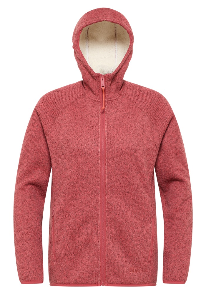 Jack Wolfskin Fleecejacke »KAMINFEUER HOODED JKT W«, mit Kapuze