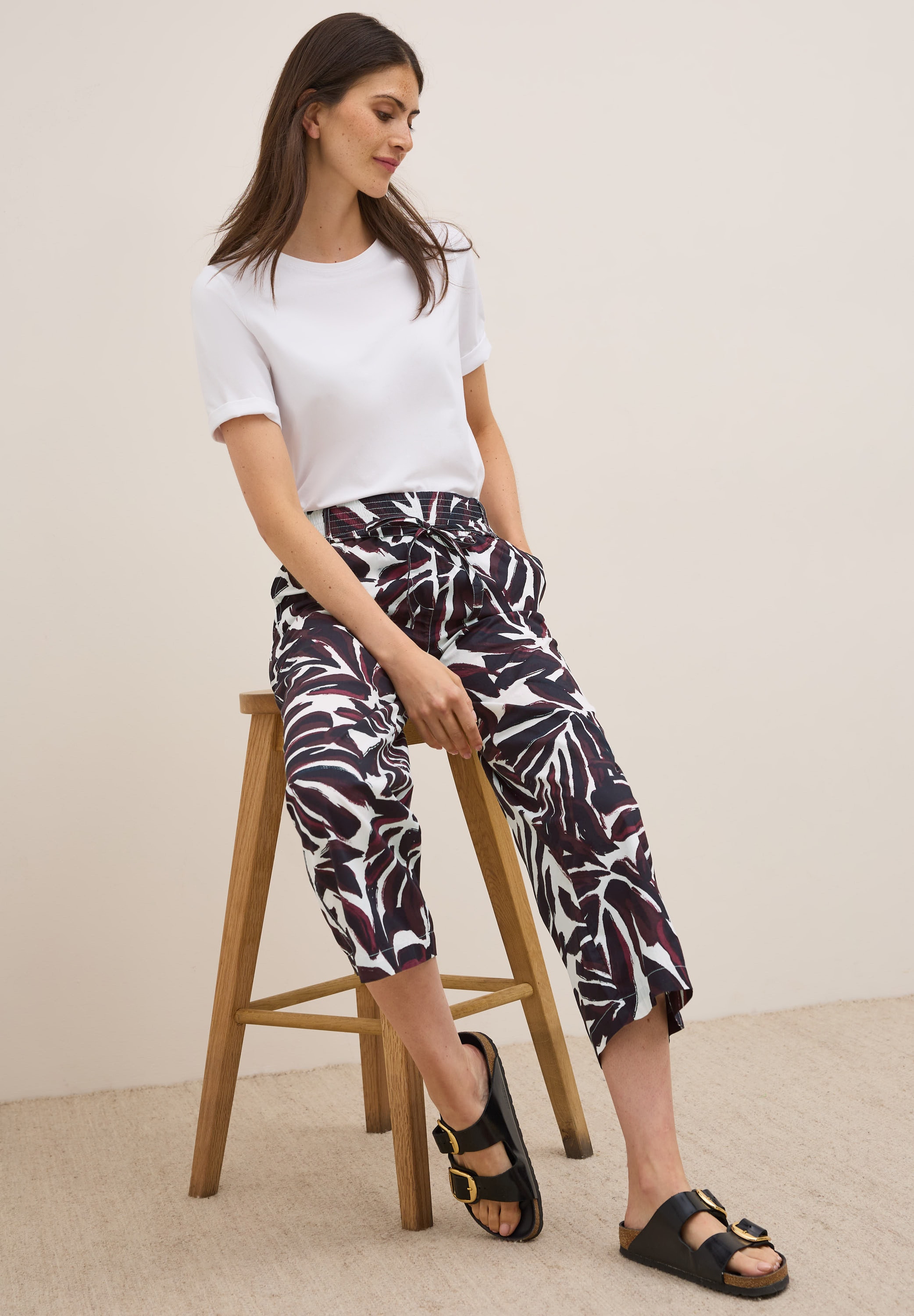 Cecil Stoffhose »Style NEELE«, Sommerhose mit grafischem Muster