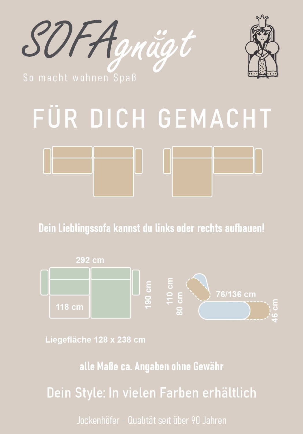 Jockenhöfer Gruppe »Racer L-Form, B: 290 cm, 60 cm elektrische Sitztiefenverstellung« USB-Ports, Kopfstützen verstellbar, Zierkissen, bis 140 kg/Sitz