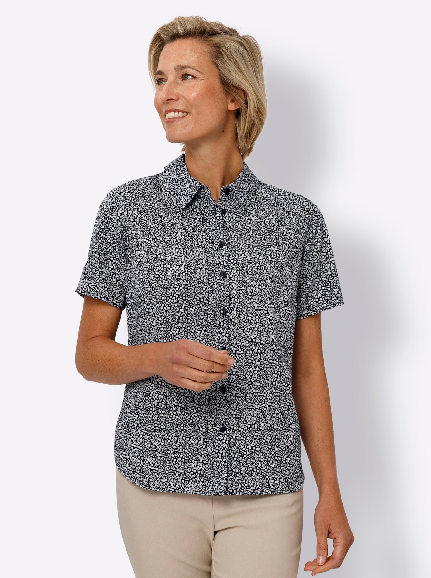 Classic Basics Kurzarmbluse
