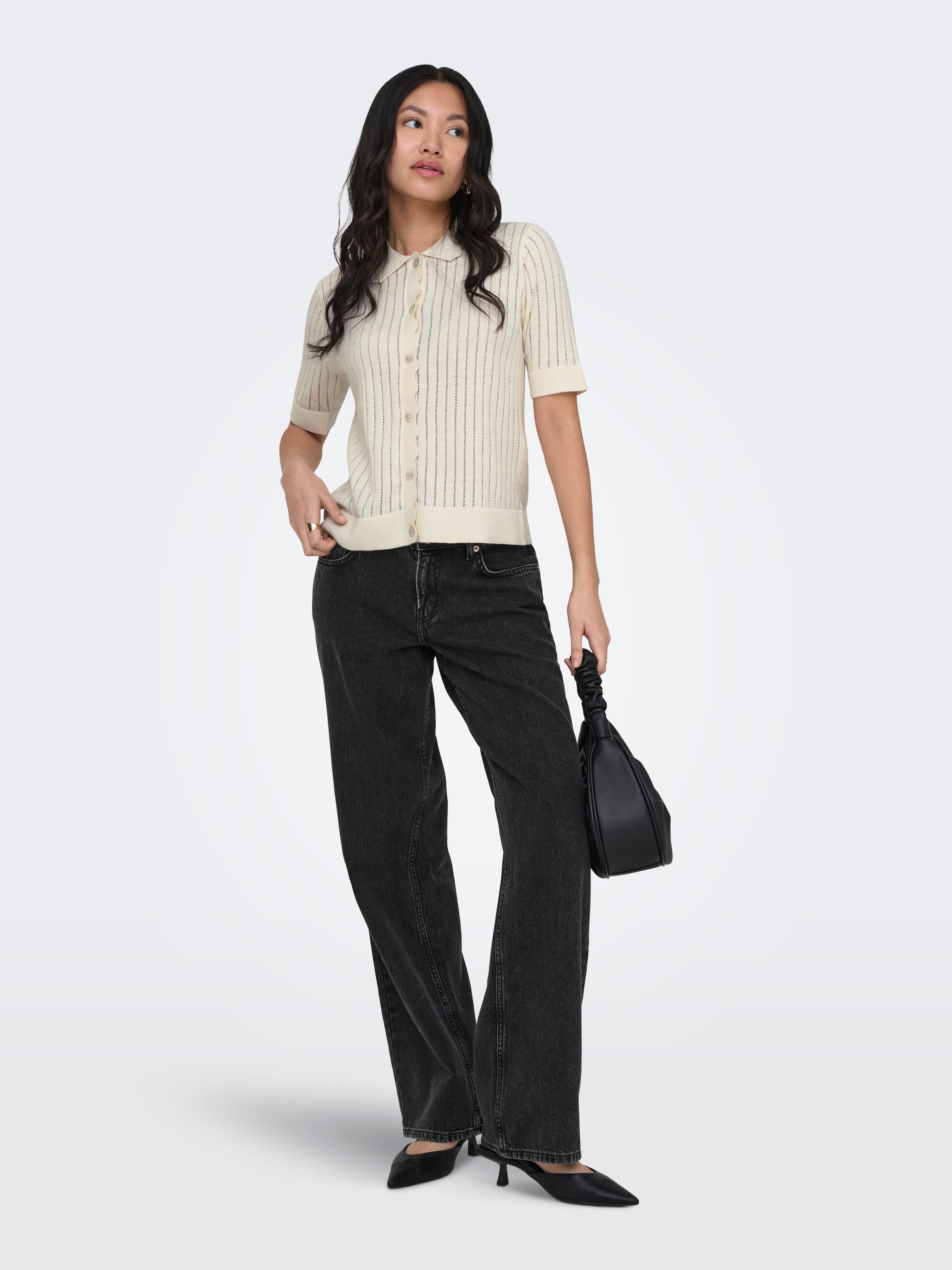 ONLY Strickjacke »ONLELMA POLO S/S CARDIGAN KNT NOOS«