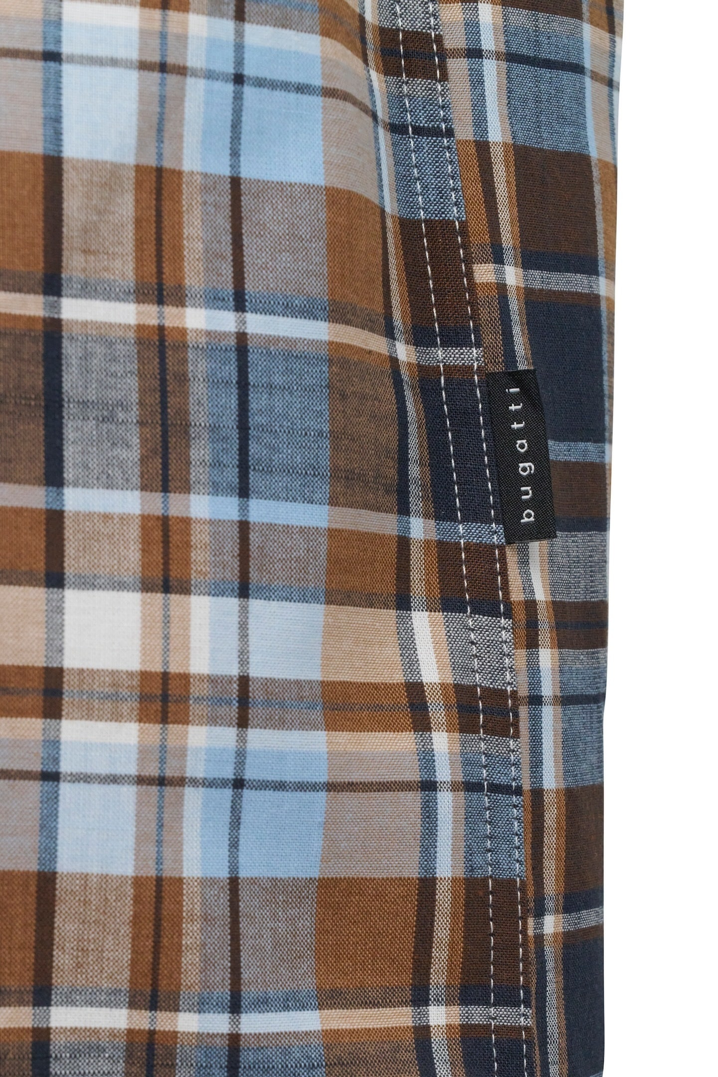 bugatti Kurzarmhemd mit Karo-Muster