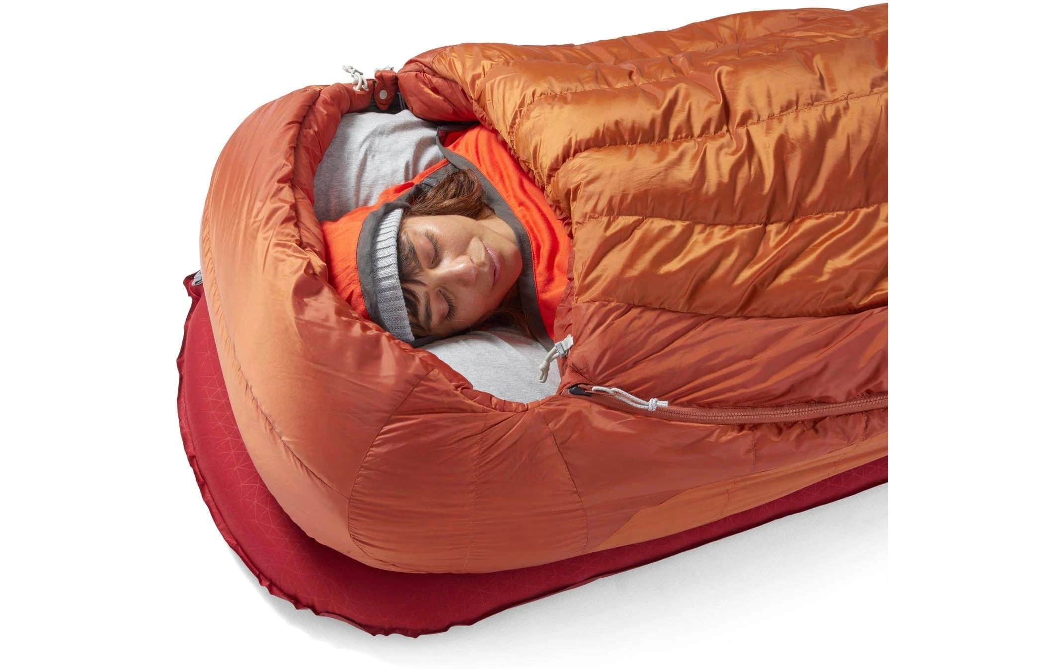 sea to summit Sac de couchage »Basecamp Down Sleeping Bag R, Bombay Brown« Geräumiger Daunenschlafsack für Camping und Winterabenteuer
