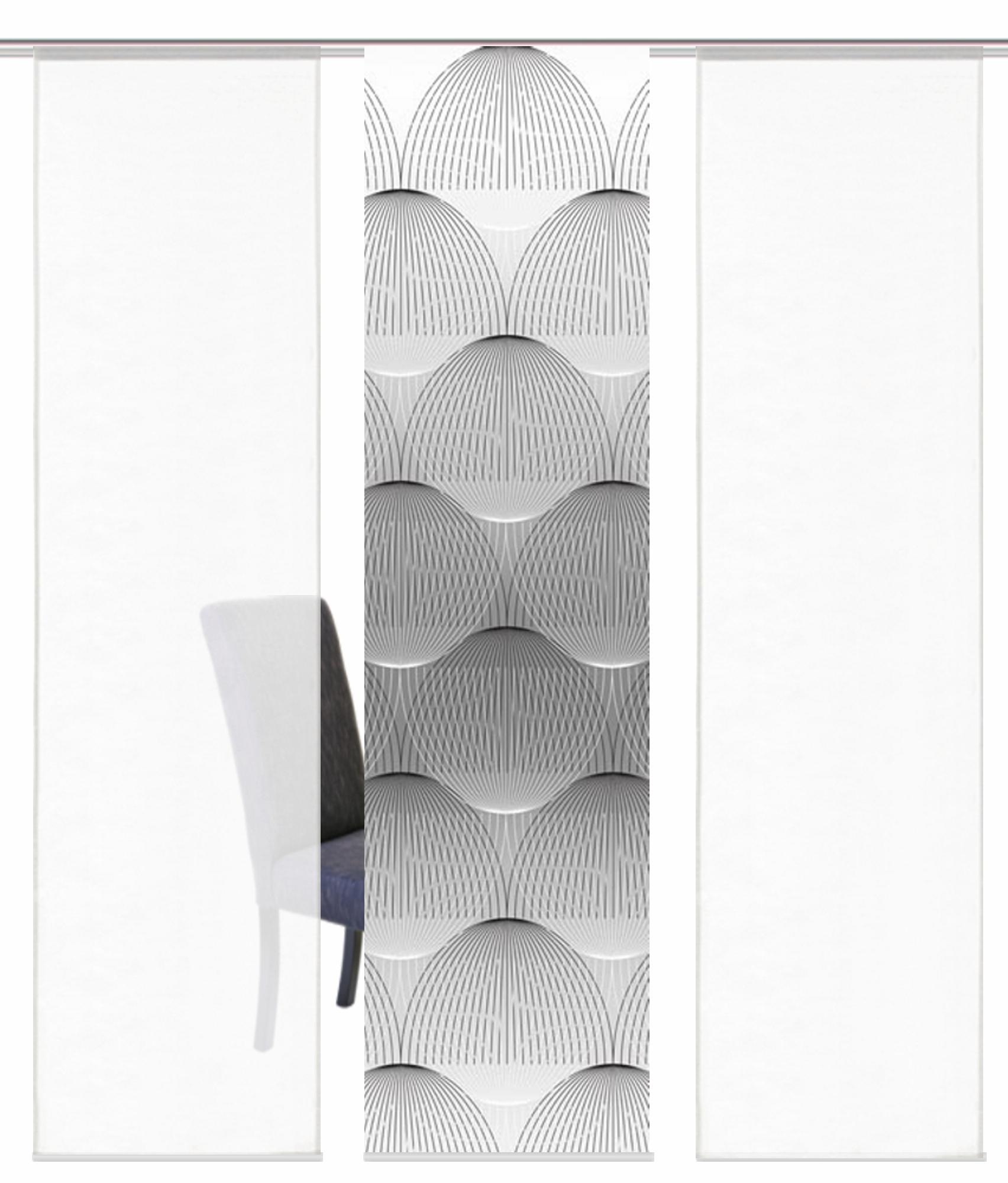 Image of HOME WOHNIDEEN Schiebegardine »BENARIS«, (3 St.), HxB: 245x60, inkl. Befestigungszubehör bei Ackermann Versand Schweiz