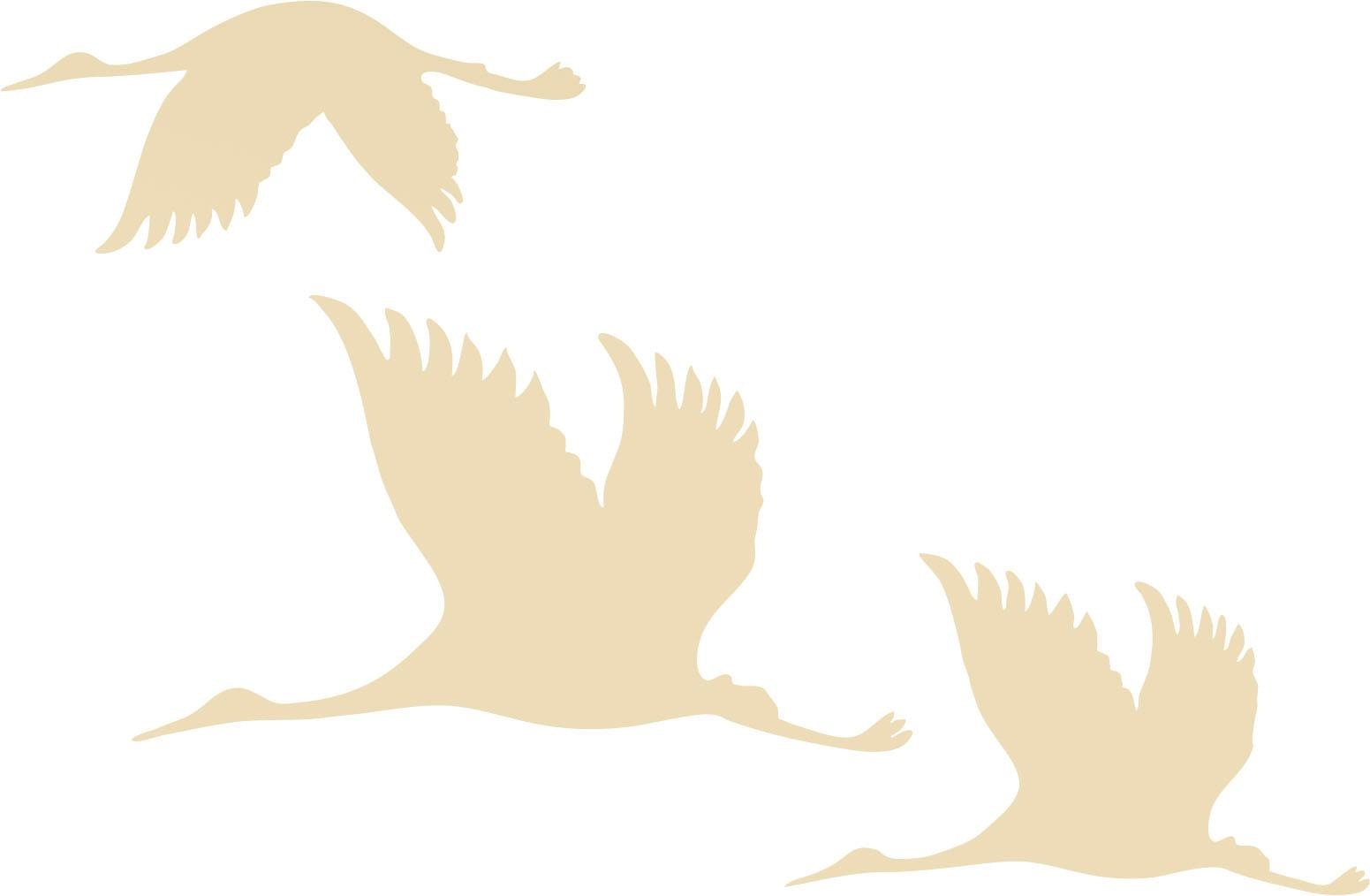 Image of Wall-Art Wanddekoobjekt »Pappel - Kraniche - Vogelschwarm 01« bei Ackermann Versand Schweiz