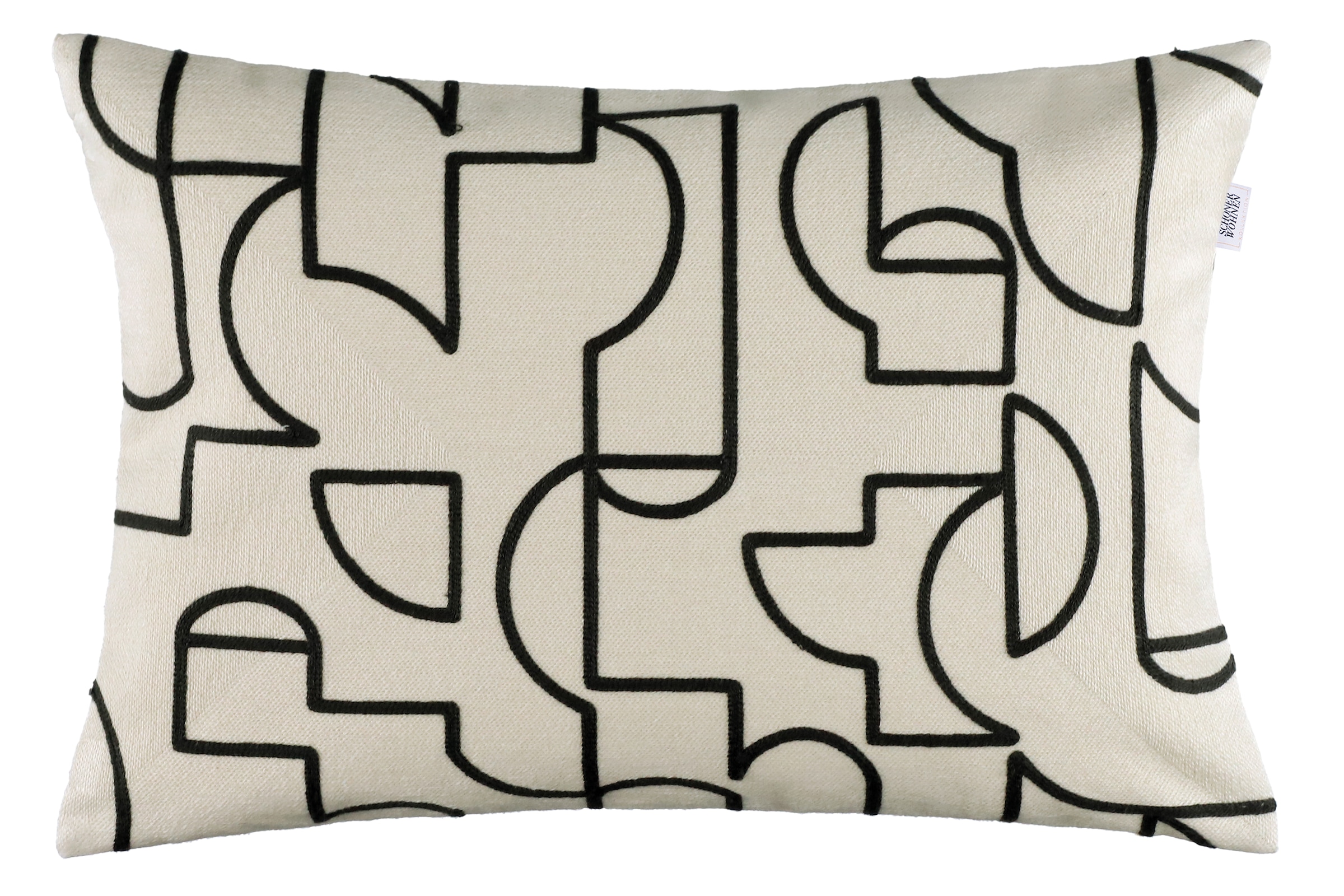 Image of SCHÖNER WOHNEN-Kollektion Dekokissen "Frame" bestickt
