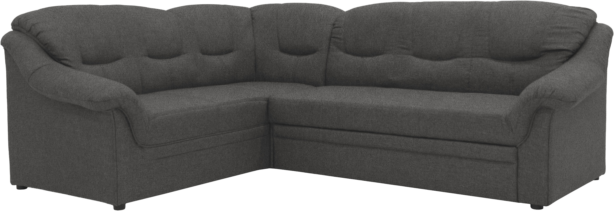 GOODproduct Canapé d'angle »Nyborg 234 x 185 cm, stabil, komfortabel, formschön mit Steppungen« Au choix avec fonction lit, en forme de L, matelassage moderne