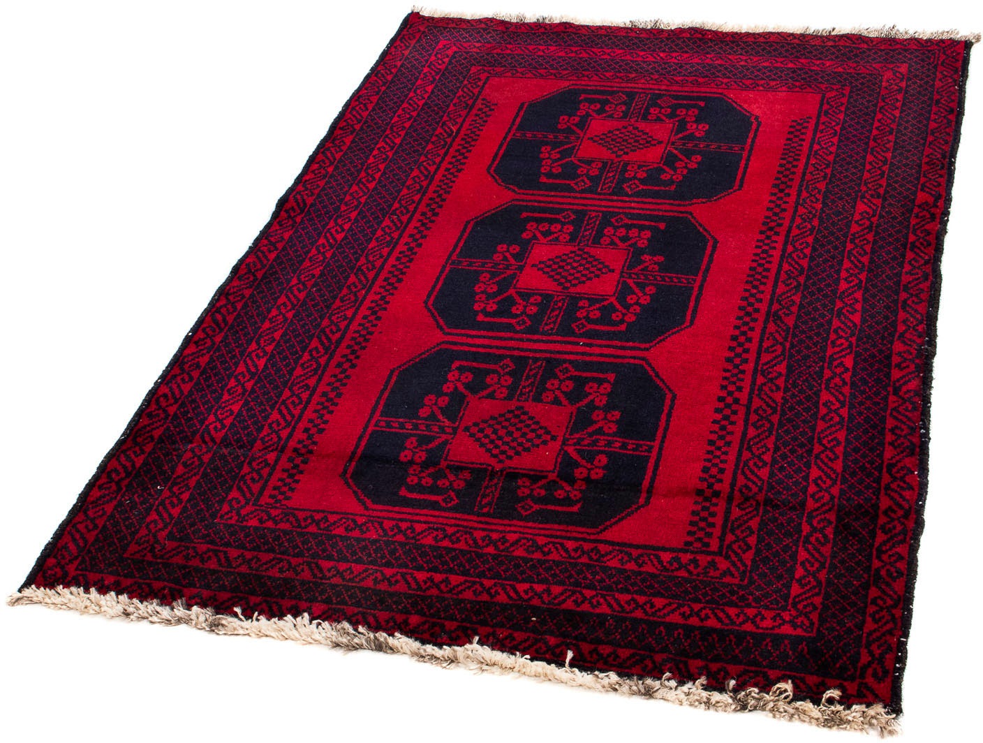 Image of morgenland Orientteppich »Belutsch - 140 x 82 cm - dunkelrot«, rechteckig, 8 mm Höhe, Wohnzimmer, Handgeknüpft, Einzelstück mit Zertifikat bei Ackermann Versand Schweiz