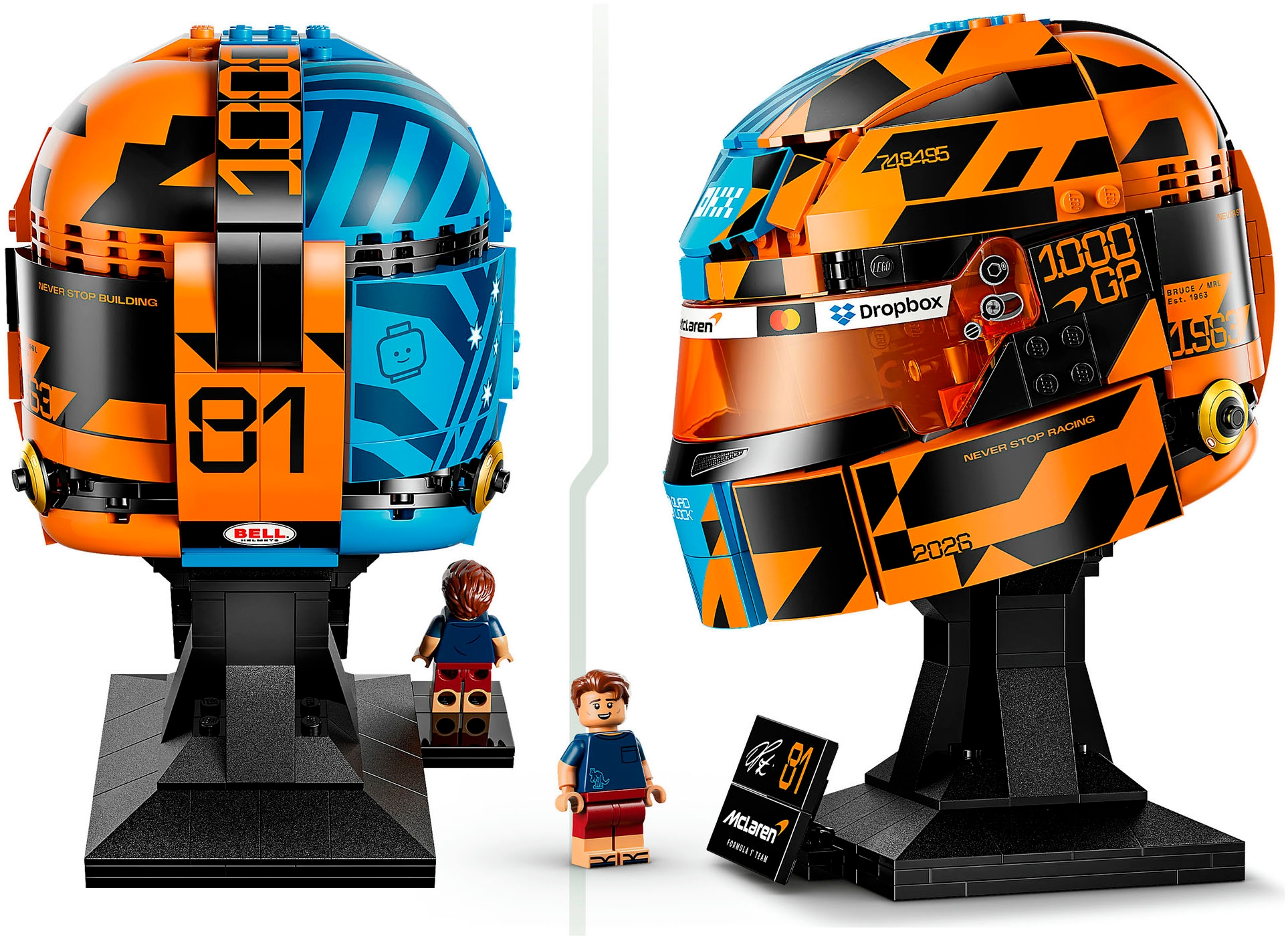 LEGO® Konstruktionsspielsteine »McLaren Mastercard F1 Team Oscar Piastri Helm (43017)« LEGO Editions Formula 1