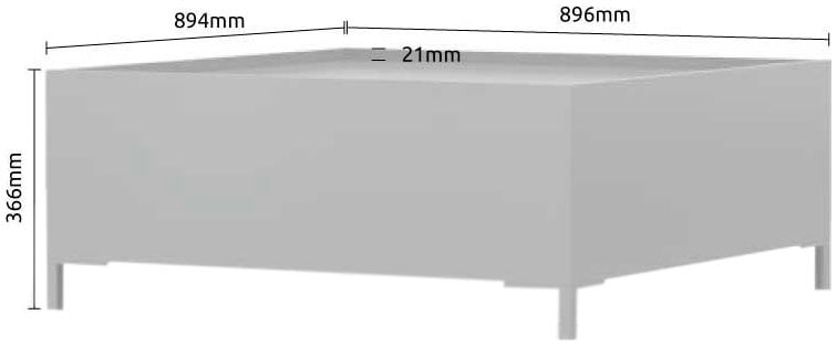 Places of Style Couchtisch »Onyx«, hochwertig UV lackiert, mit Stauraum