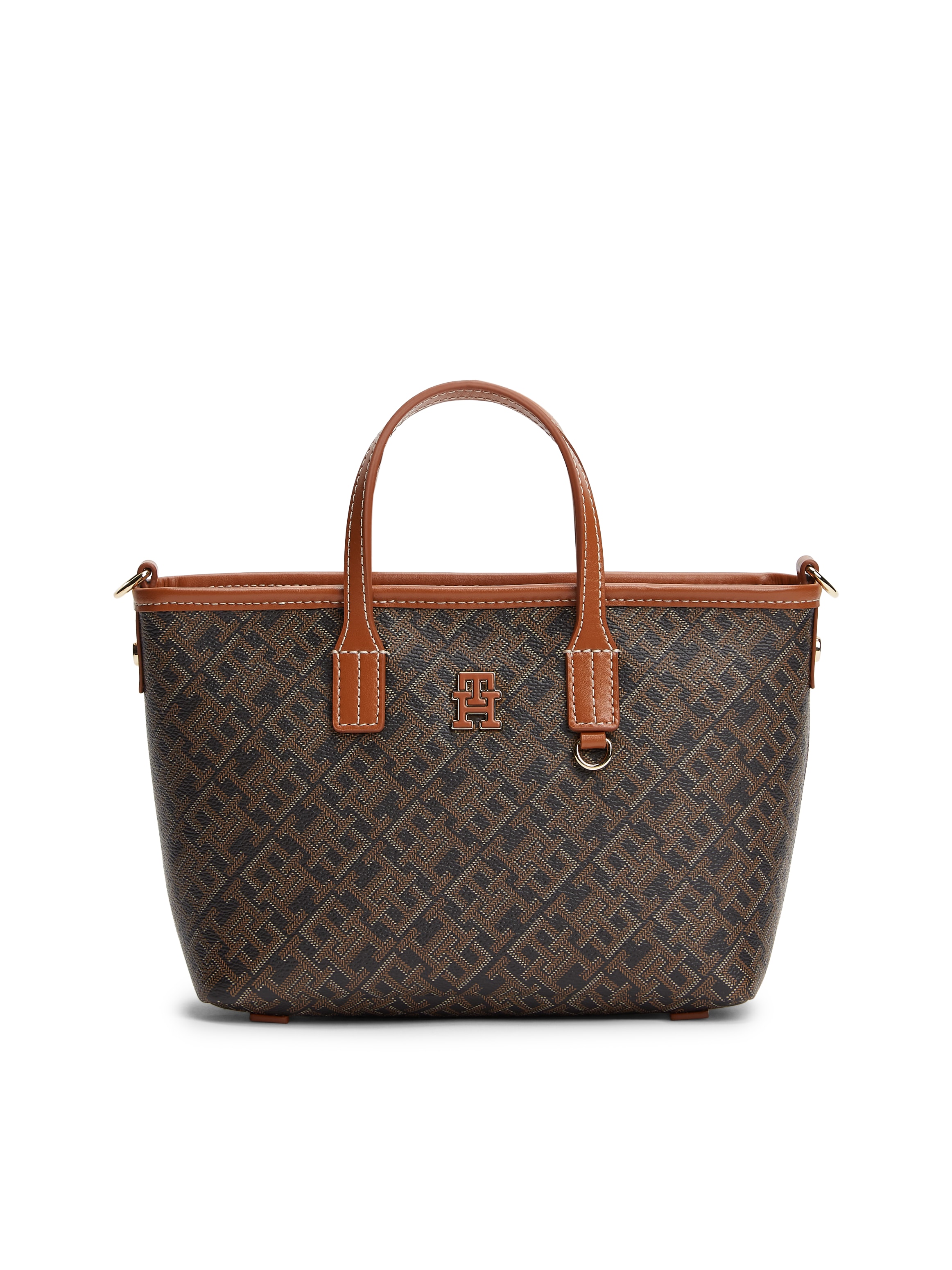 Image of Tommy Hilfiger Tragetasche "TH MONOPLAY MINI TOTE LE" Damen Handtasche, Umhängetasche, Schultertasche mit TH-Allover-Druck