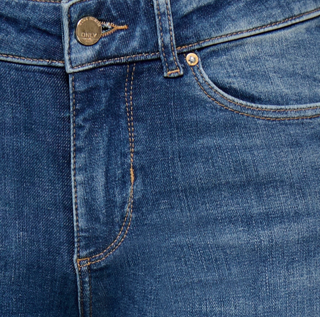 ONLY Jeans bootcut »ONLBLUSH MID BUT FLARED DNM REA763« mélange de coton, coupe bootcut