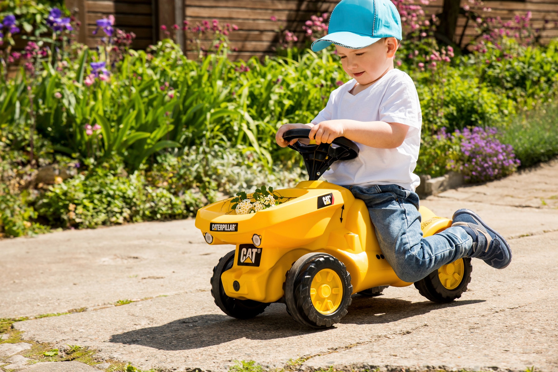 rolly toys® Rutscherauto »rollyMinitrac Dumper CAT«, für Kinder von 1,5-4 Jahre