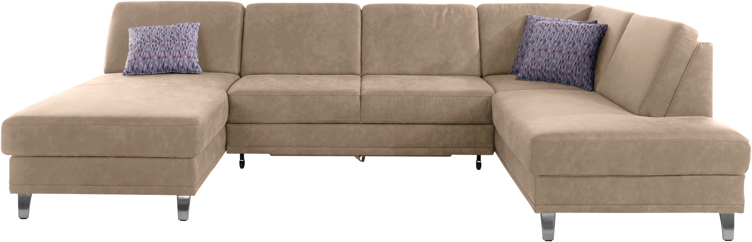 sit&more Wohnlandschaft »Clio U-Form«, wahlweise mit Bettfunktion und Bettkasten, inklusive Federkern