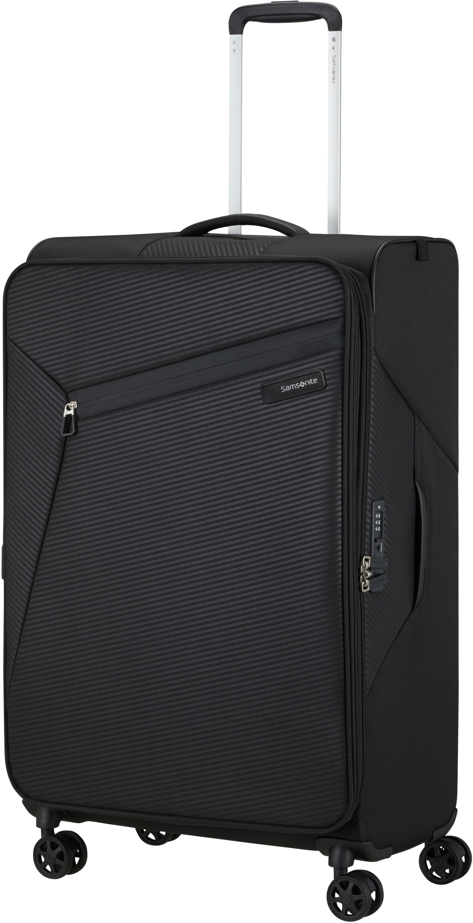 Samsonite Weichgepäck-Trolley »LITEBEAM, verschiedene Grössen und Farben«, 4 Rollen, Reisekoffer Aufgabegepäck Trolley Volumenerweiterung bei M/L