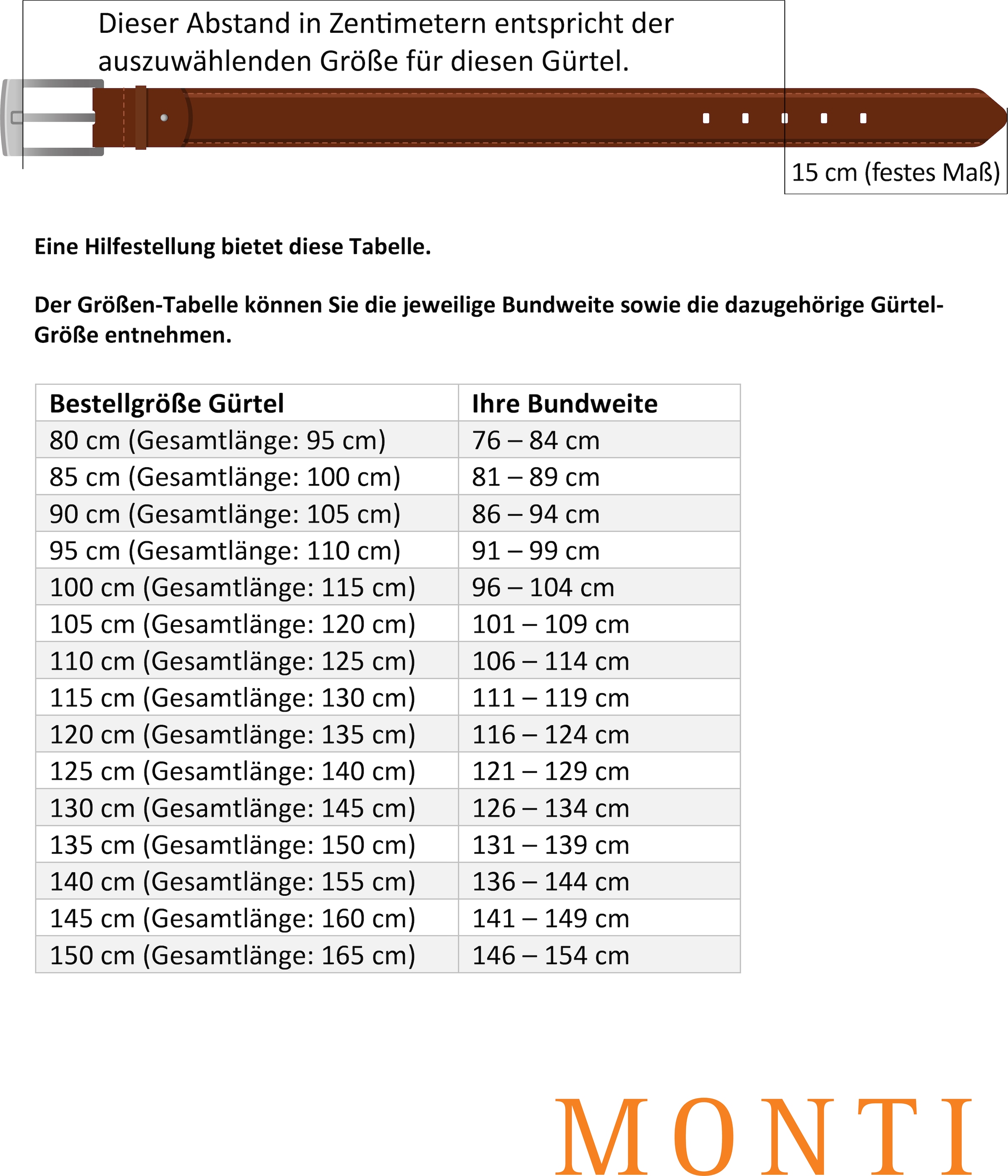 MONTI Ledergürtel »NASHVILLE«, 4,0 cm breit, Jeans-Casual, kürzbar, bis Gr. 150 cm