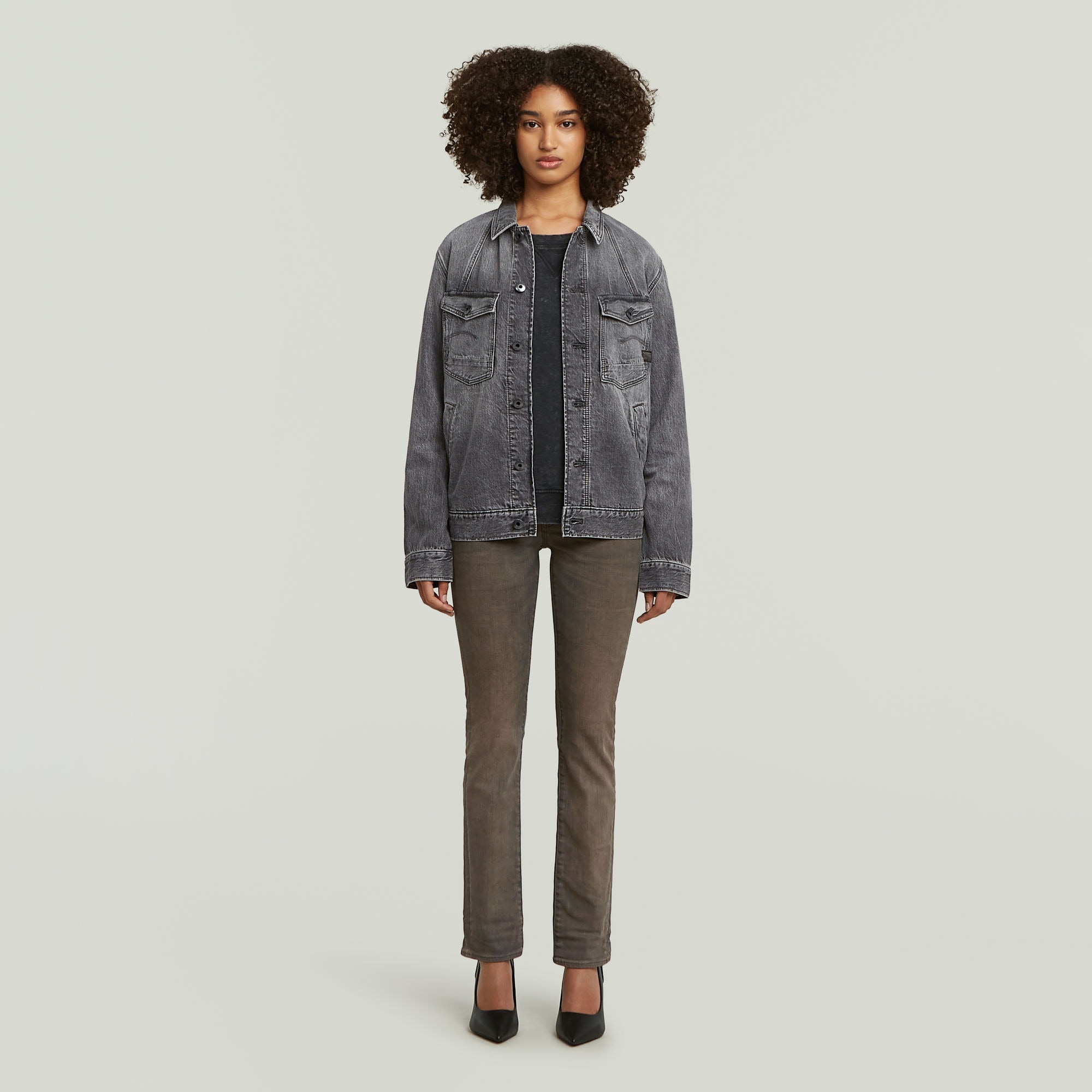 G-STAR Sweatshirt »Washed 3D Sleeve A line«, in Rundhalsform
