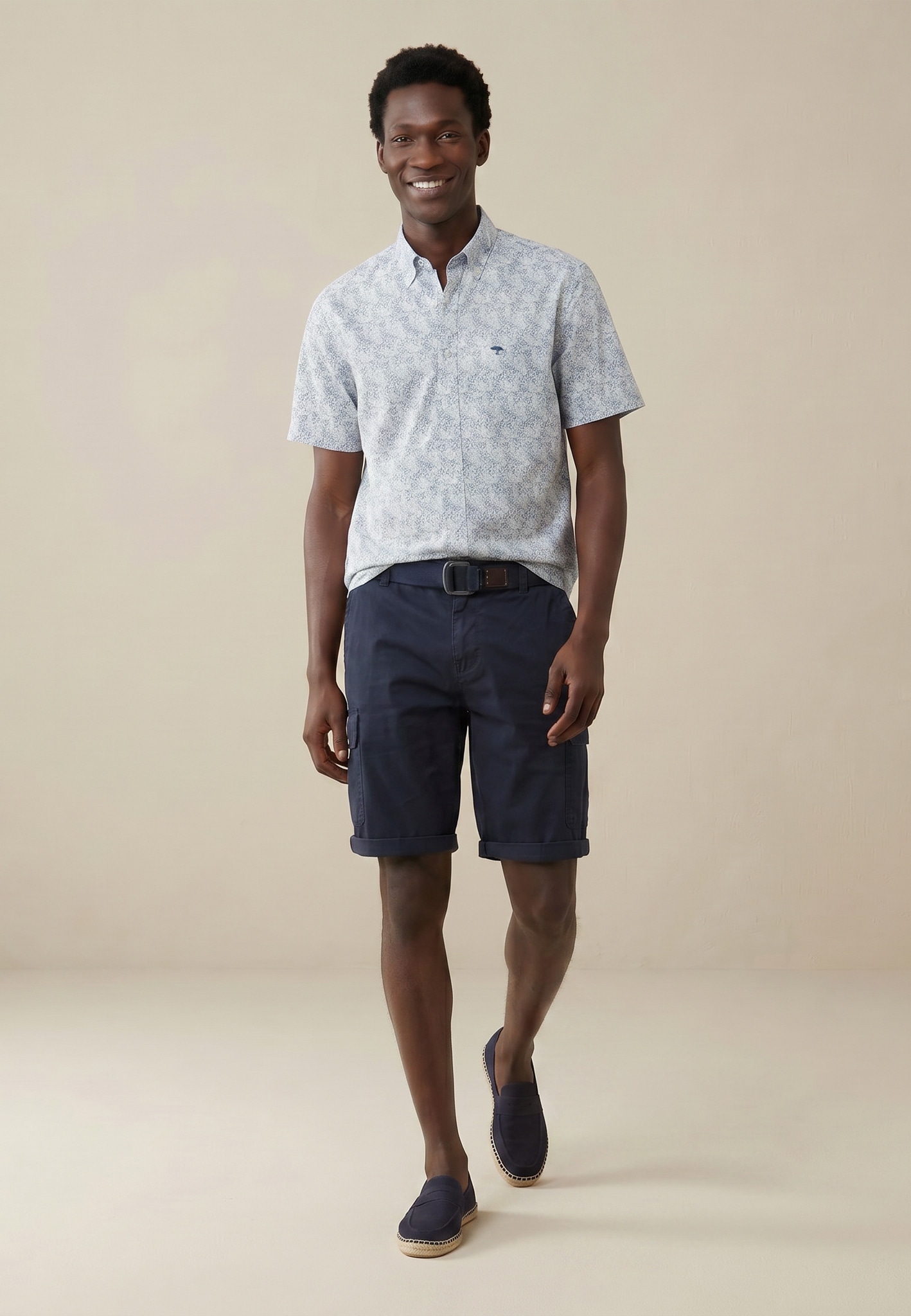 FYNCH-HATTON Chemise à manches courtes mit All-Over Print
