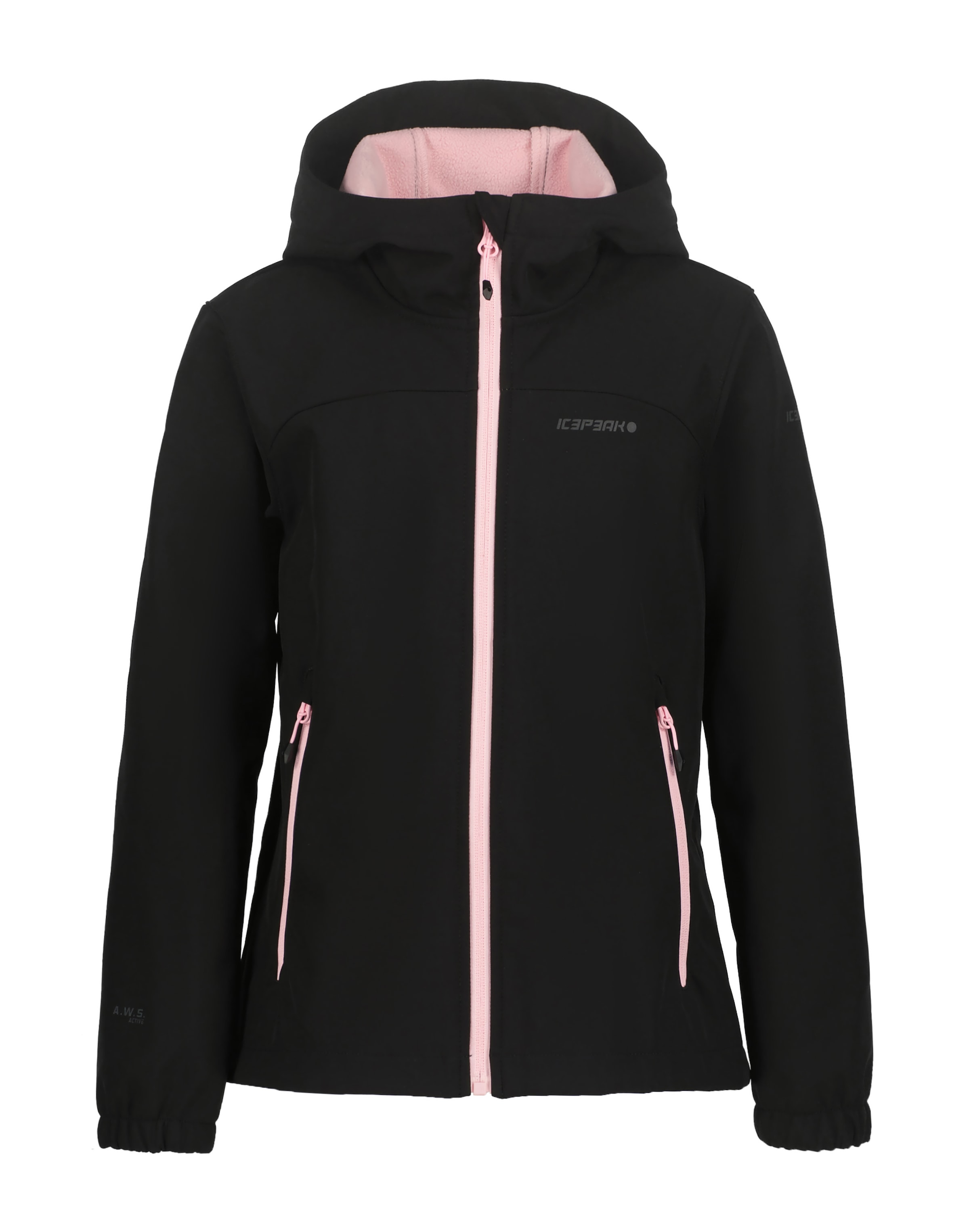 Icepeak Veste softshell »ICEPEAK KOBRYN JR« avec capuche avec capuche, bord droit, respirant, déperlant,
