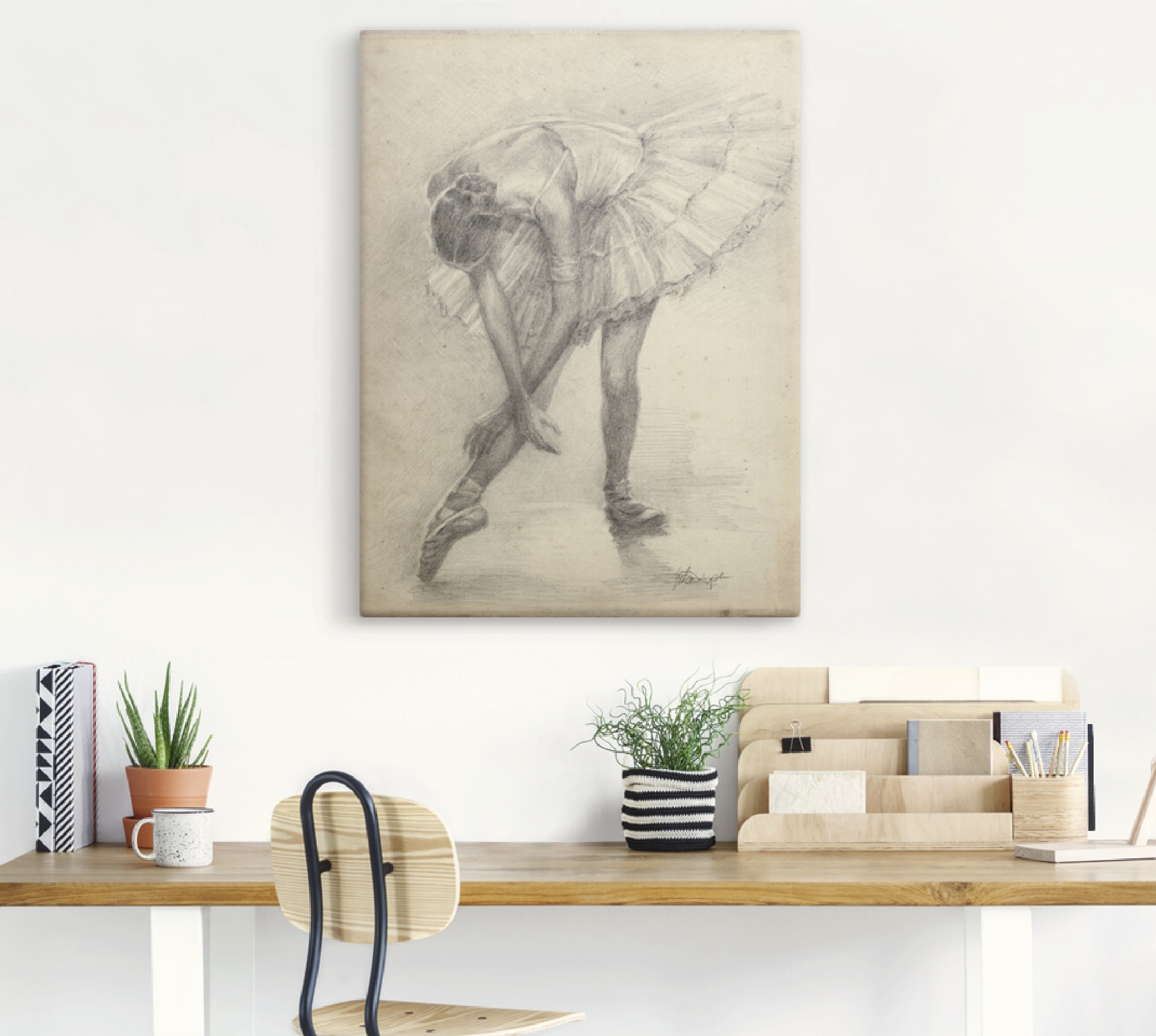 Artland Wandbild »Antike St.), Poster II«, Grössen als Wandaufkleber in versch. Sport, Übung Alubild, kaufen oder Leinwandbild, Ballerina (1