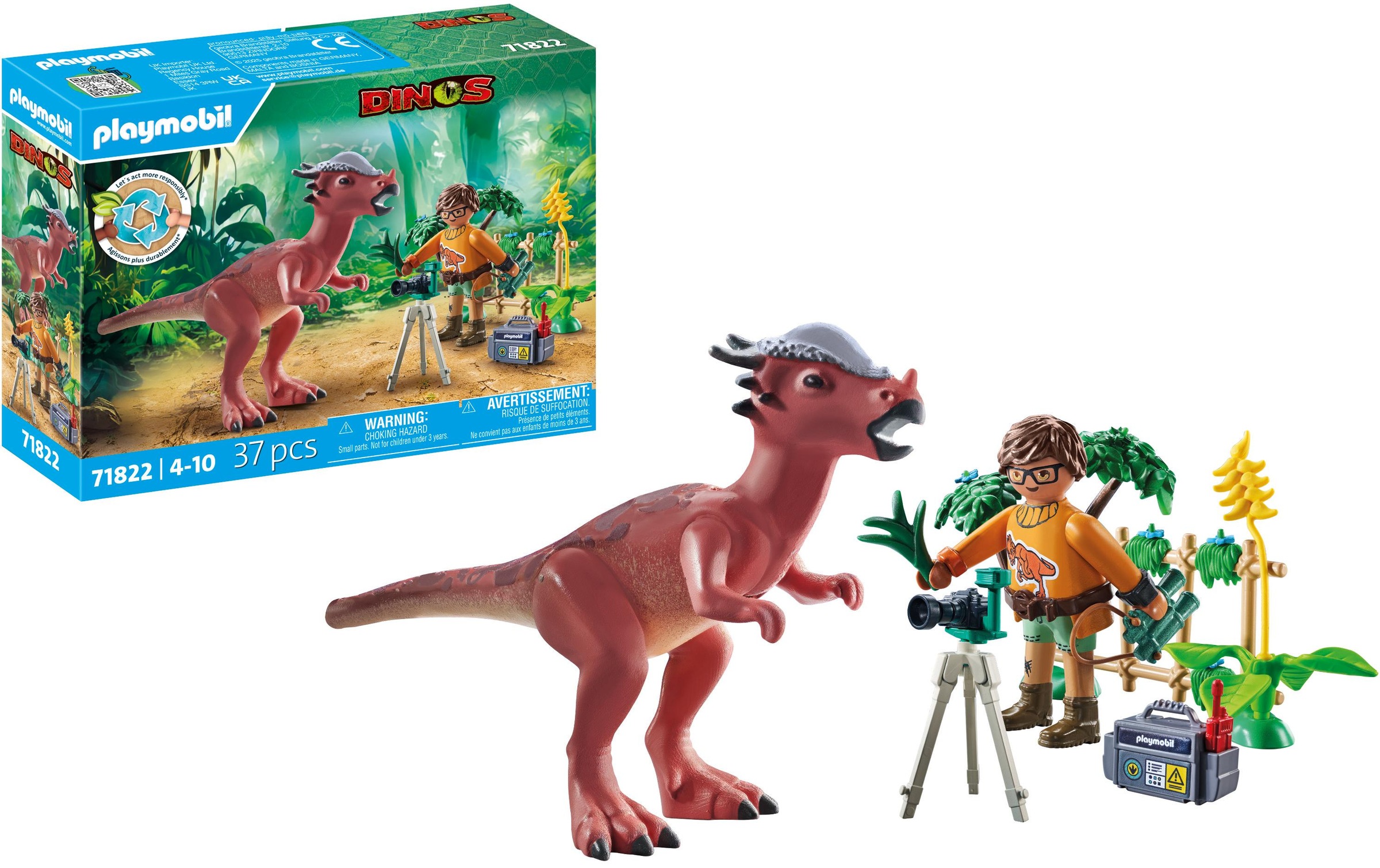 Playmobil® Spielbausteine »Dinos Stygimoloch-Beobachtung 71822«, (37 St.)