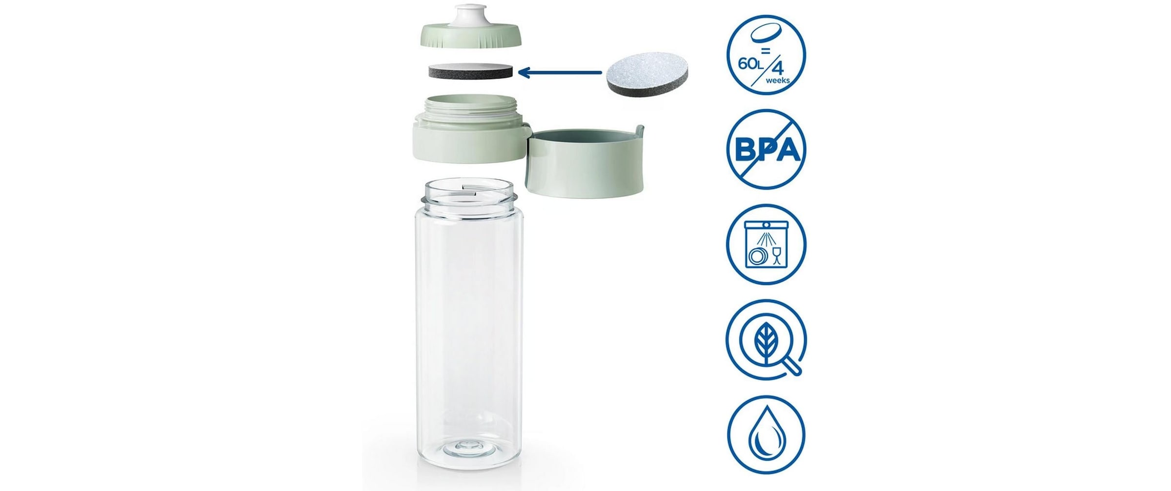 BRITA Wasserfilter »Vital Hellgrün«