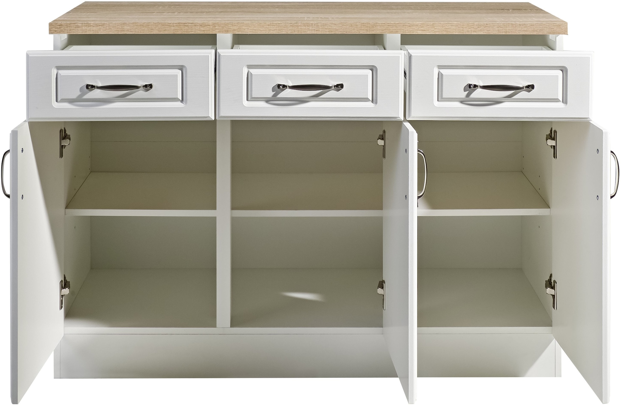 wiho Küchen Unterschrank »Linz« 120 cm breit, in Landhaus-Optik